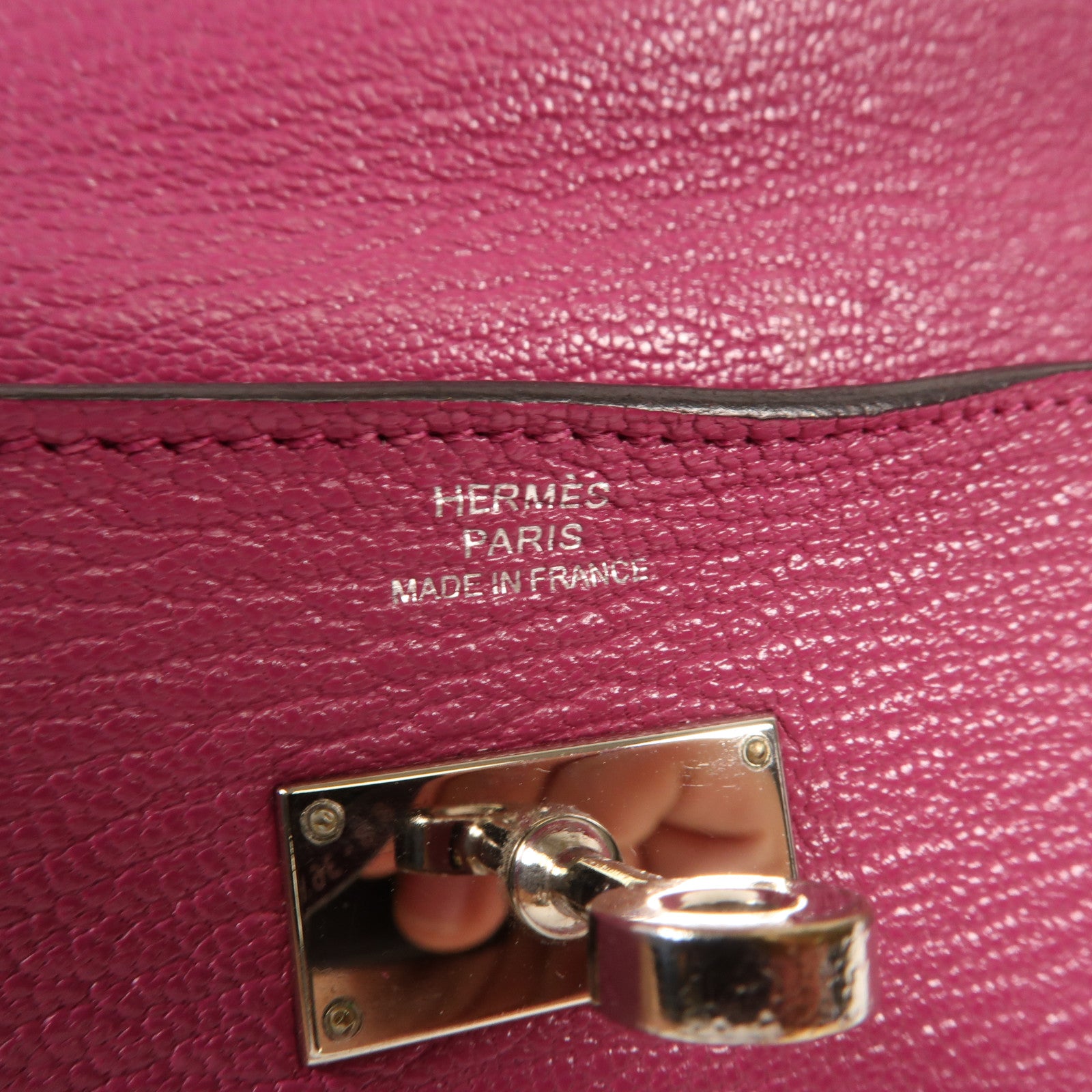 HERMES Togo皮革Kelly Wallet銀扣長錢包