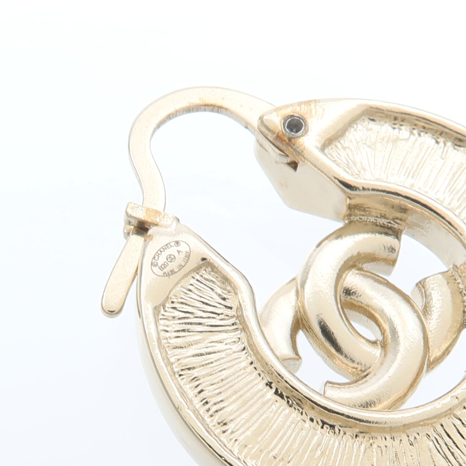 CHANEL 金屬Hoop Earrings耳環