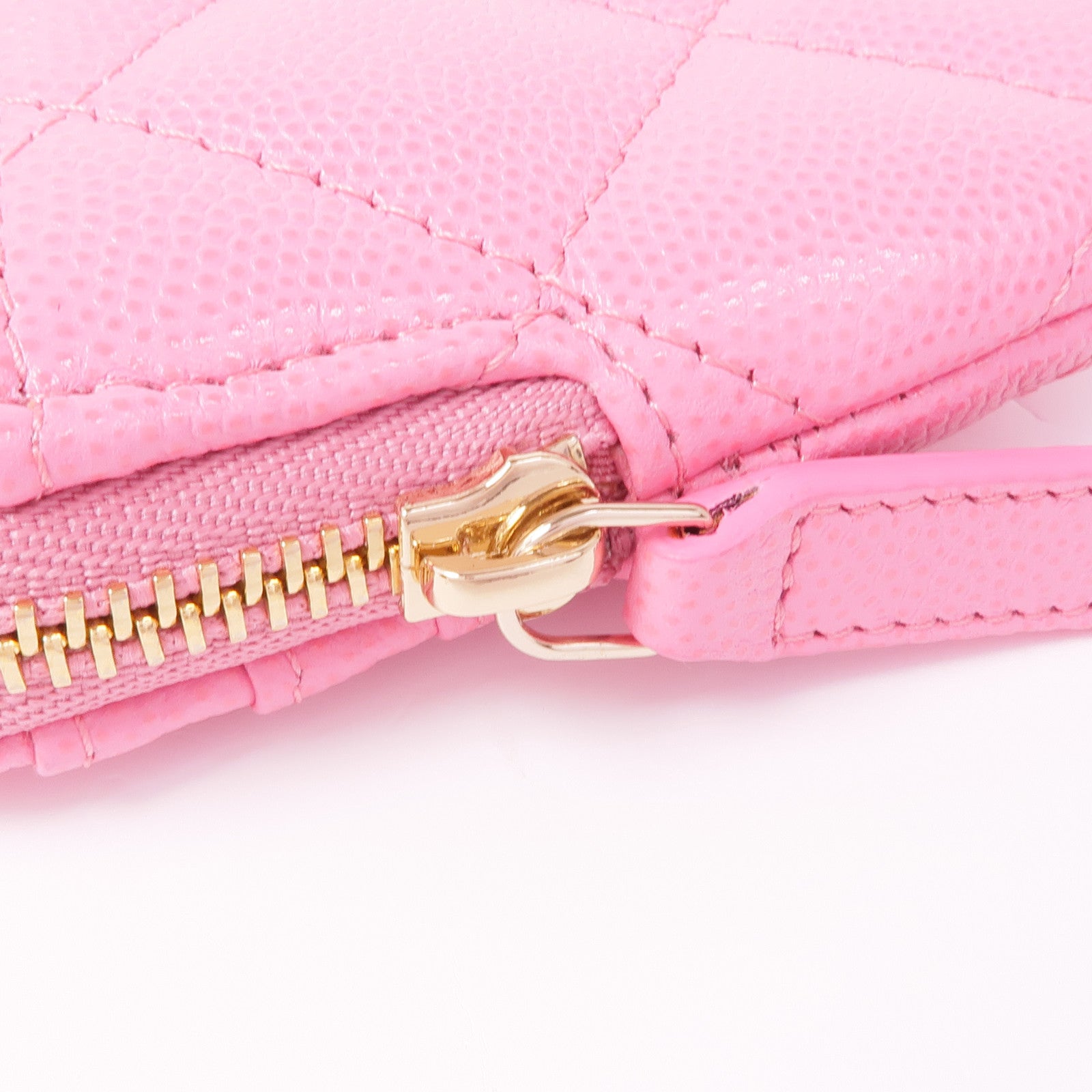 CHANEL 牛皮皮革Coin/Card Purse金扣零錢包/卡片套