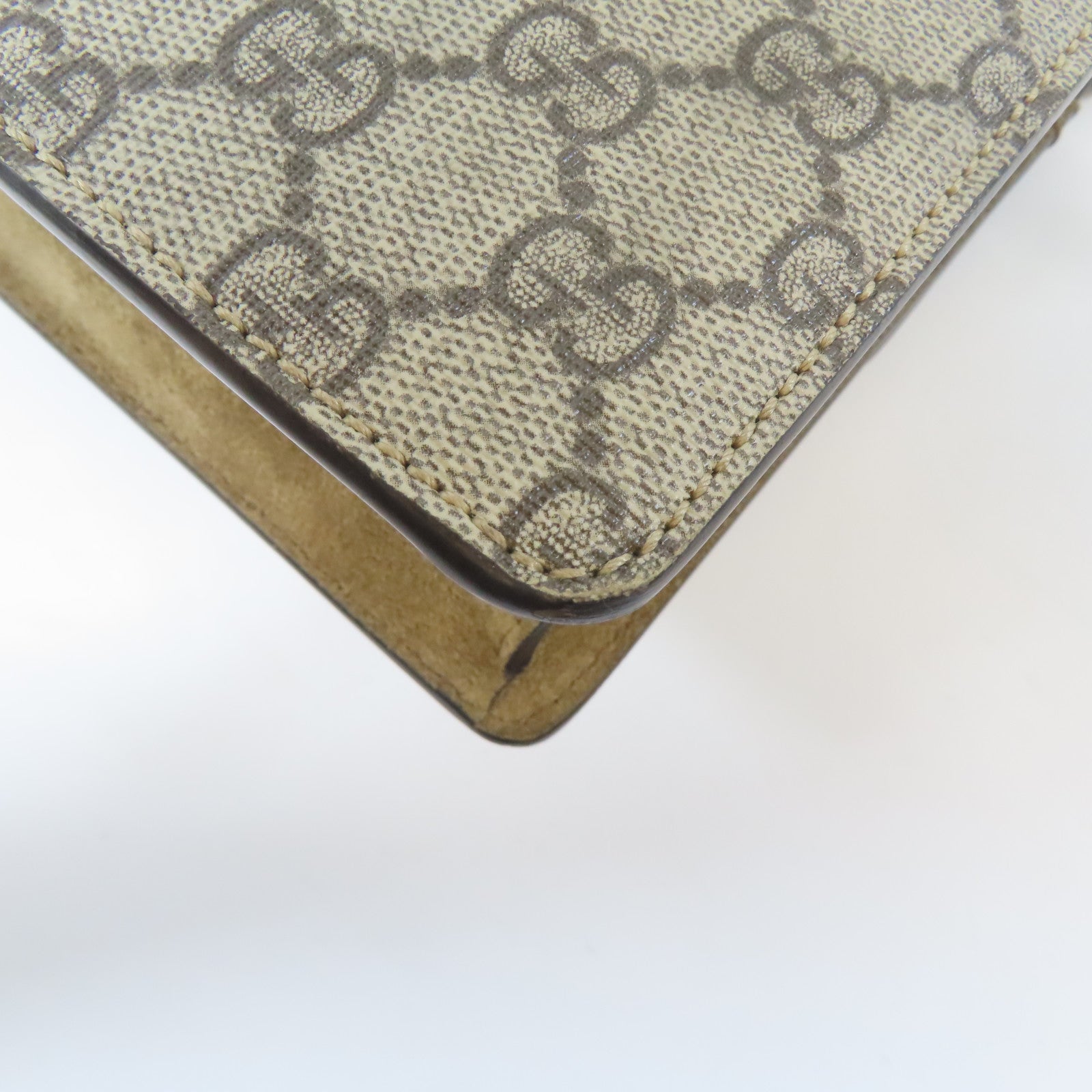 GUCCI 【激減優惠】塗層帆布Small Dionysus銀扣鏈帶肩背袋啡色