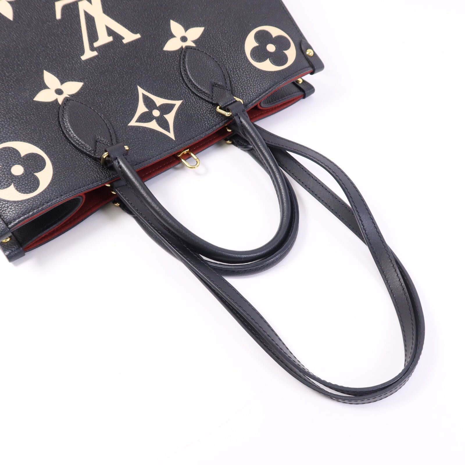 LOUIS VUITTON Monogram Empreinte OnTheGO金扣手挽肩背兩用袋