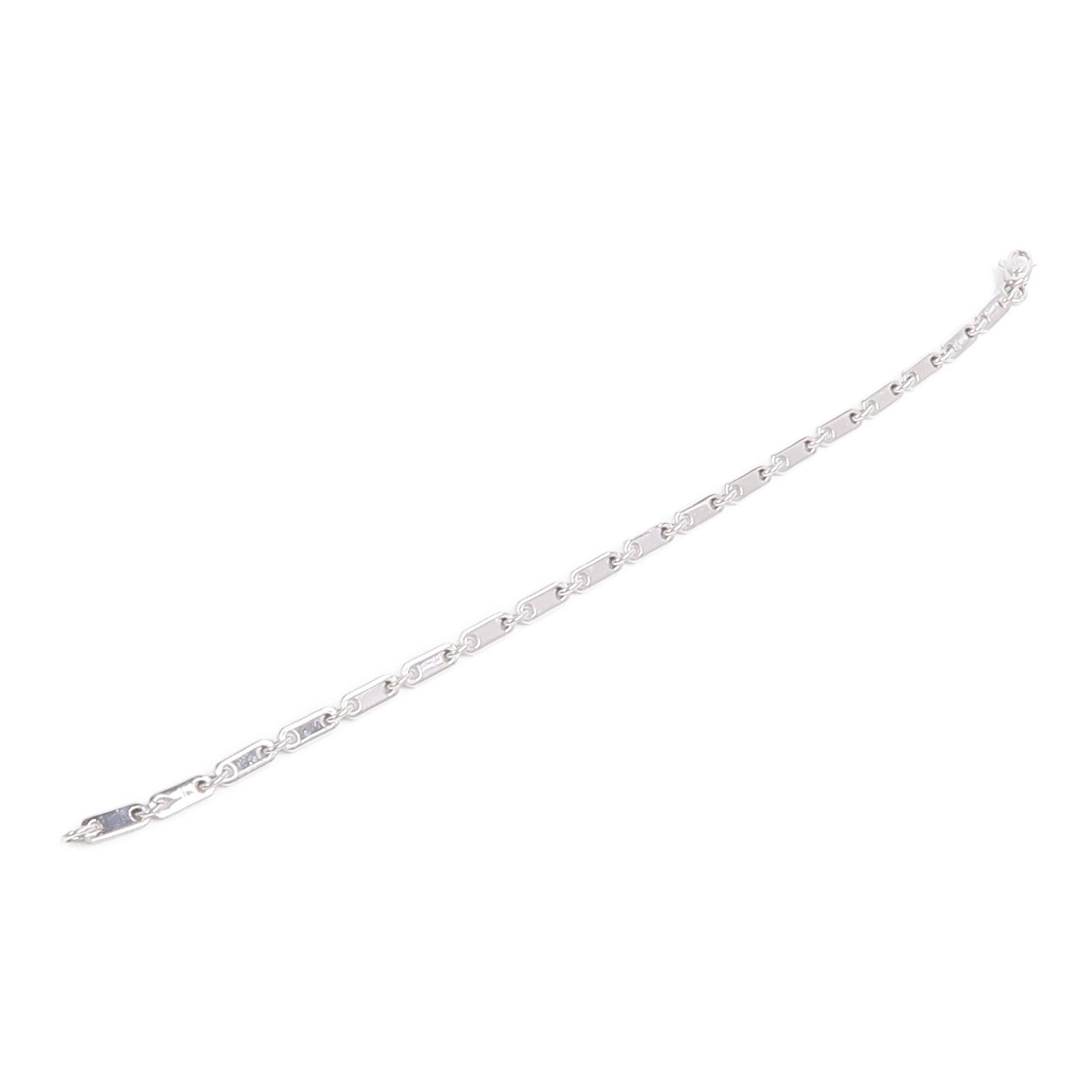 CARTIER 18K白金Figaro Bracelet手鏈
