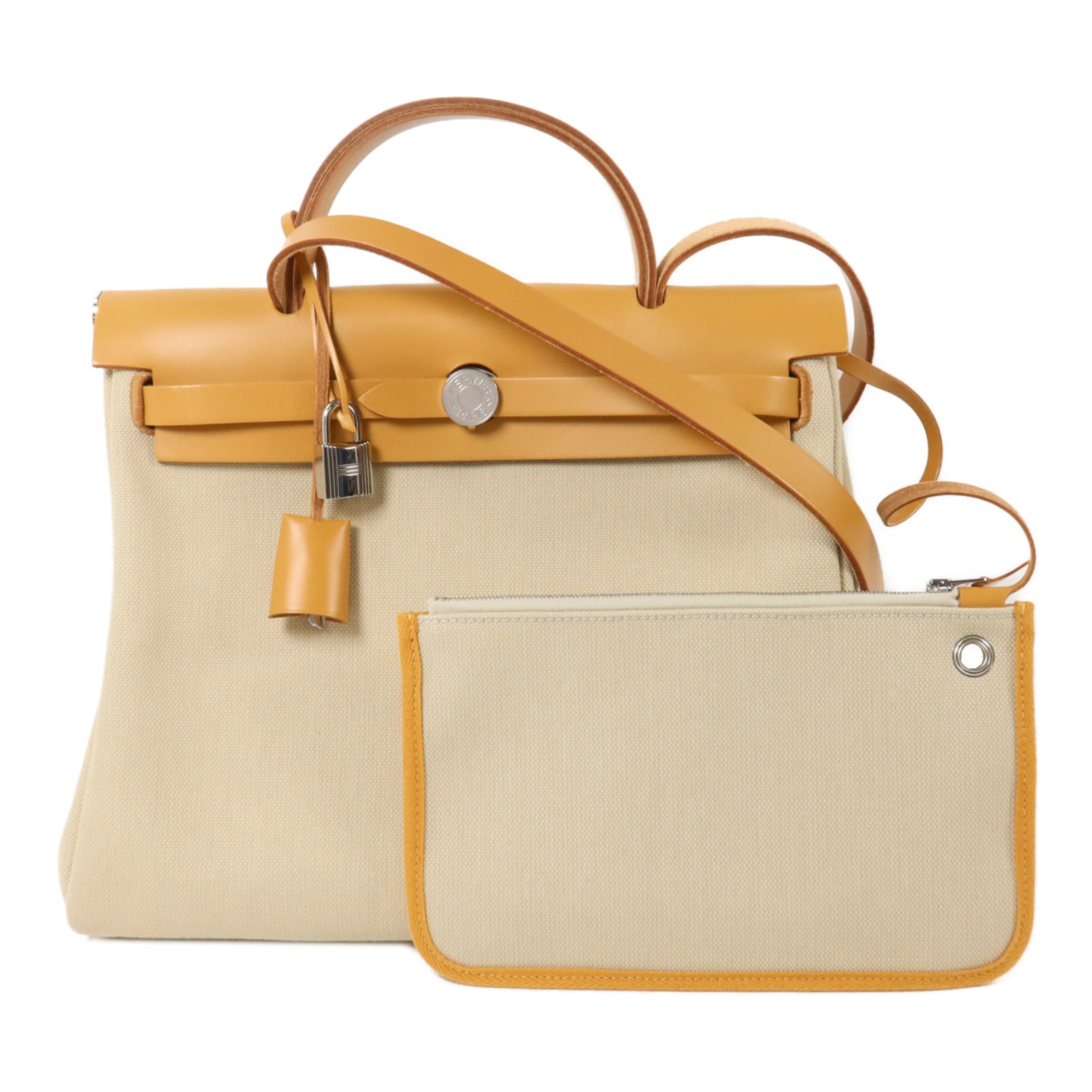 HERMES 帆布Herbag PM手挽肩背兩用袋Trench
