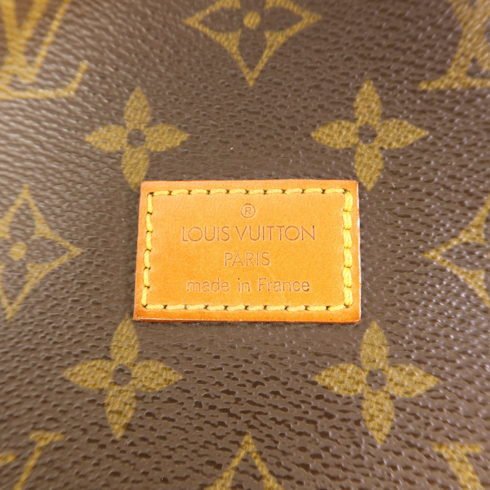 LOUIS VUITTON Monogram Saumur 30金扣肩背袋棕色