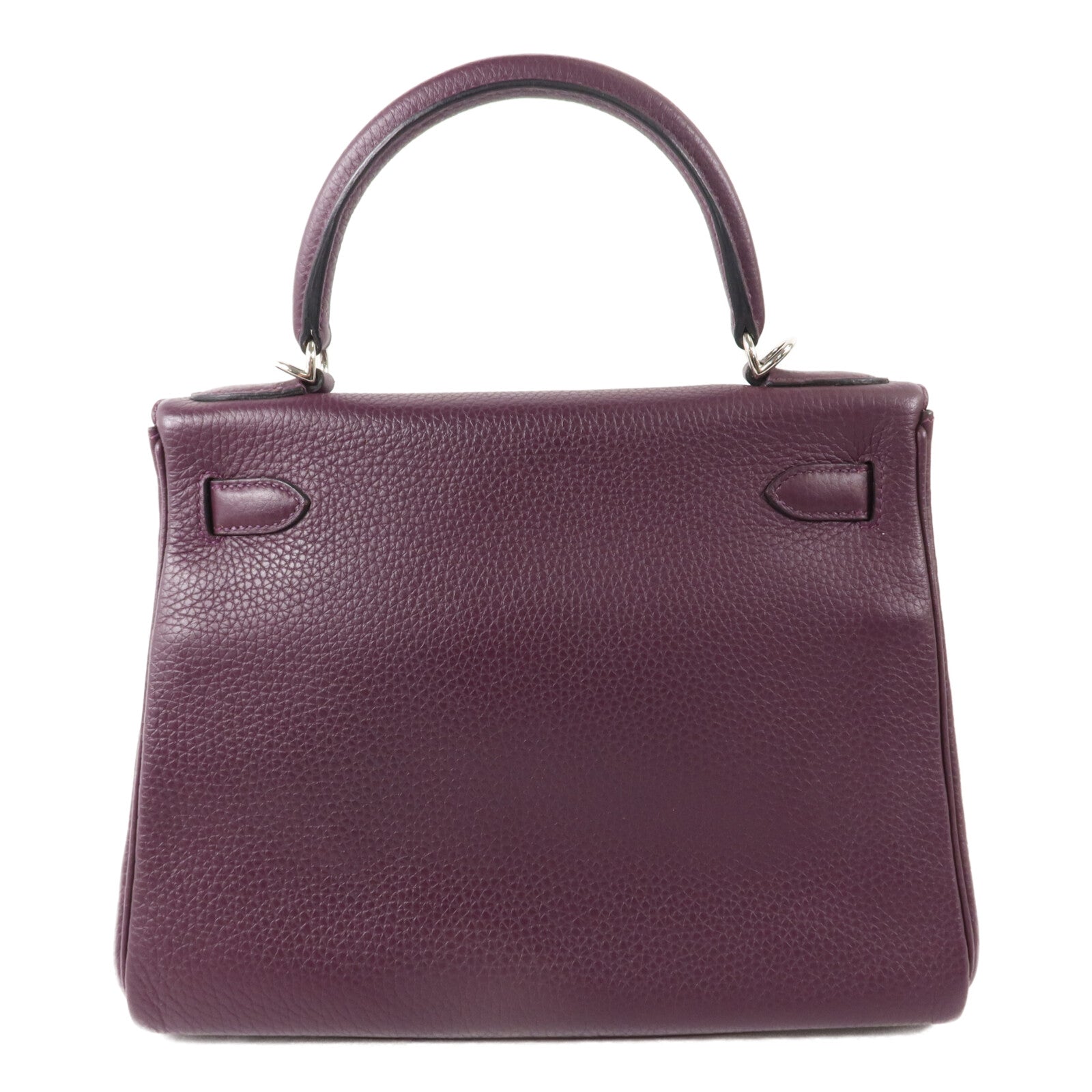HERMES Togo皮革Kelly 28手挽肩背兩用袋Cassis
