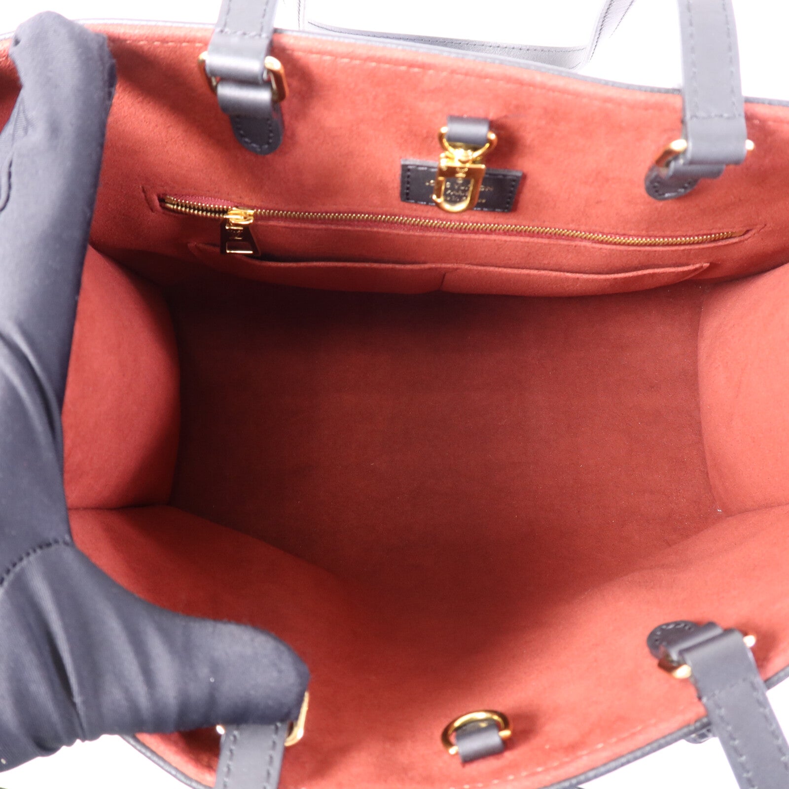 LOUIS VUITTON Monogram Empreinte OnTheGO金扣手挽肩背兩用袋