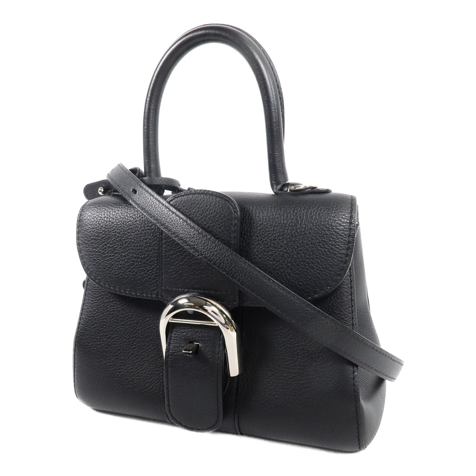 Delvaux 牛皮皮革Brillant Mini手挽肩背兩用袋