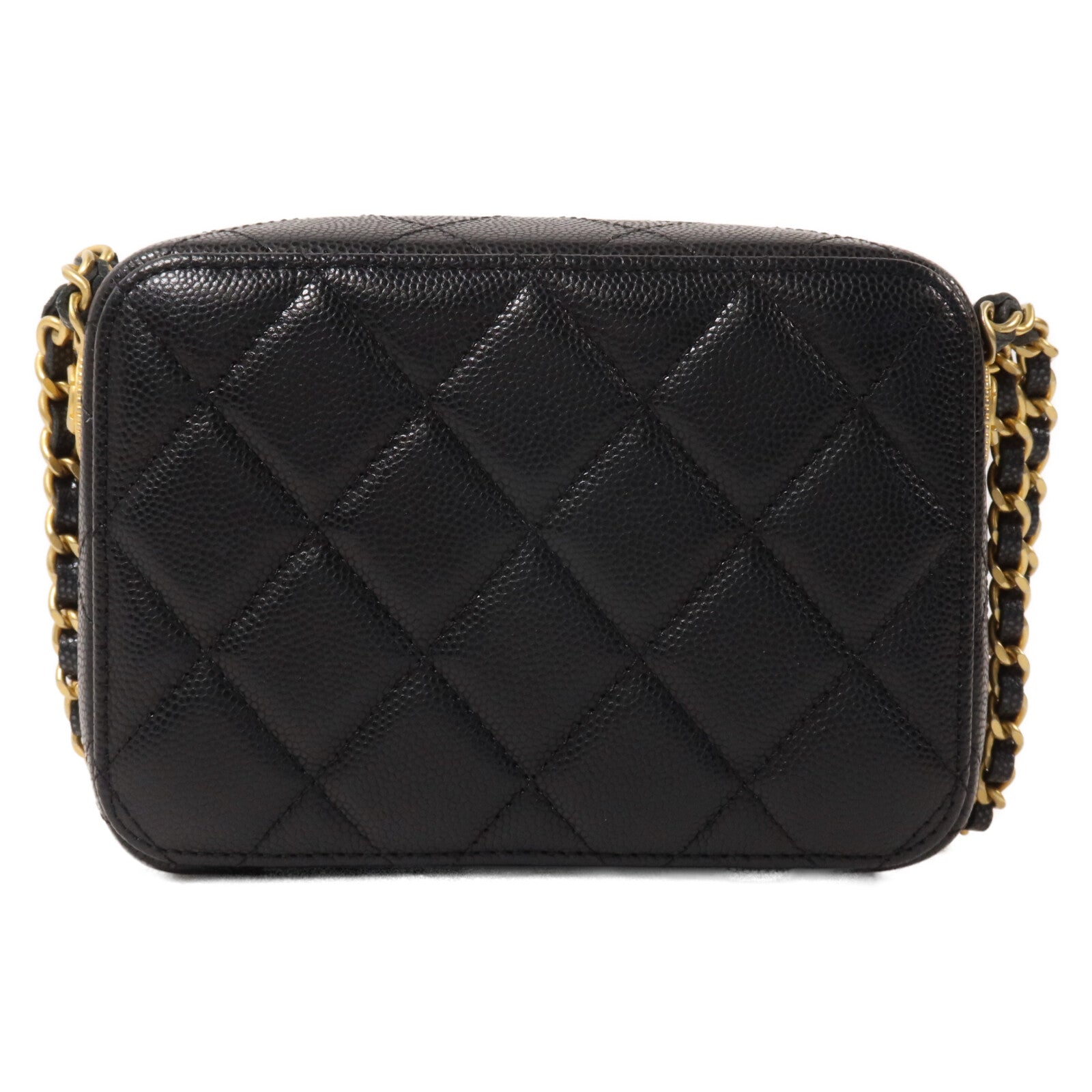 CHANEL 牛皮皮革Camera Bag鏈帶肩背袋