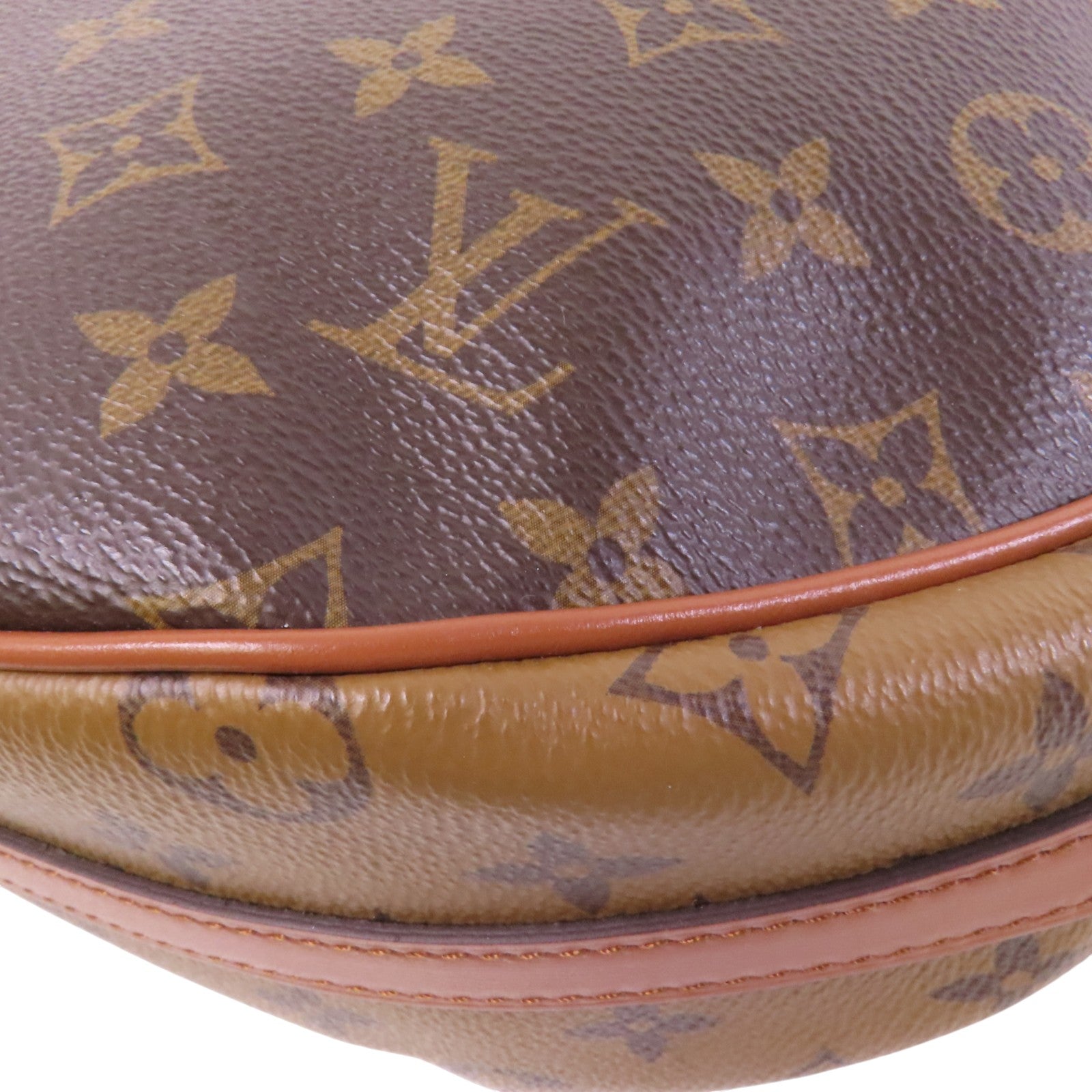 LOUIS VUITTON Monogram Reverse Loop Hobo金扣手挽肩背兩用袋