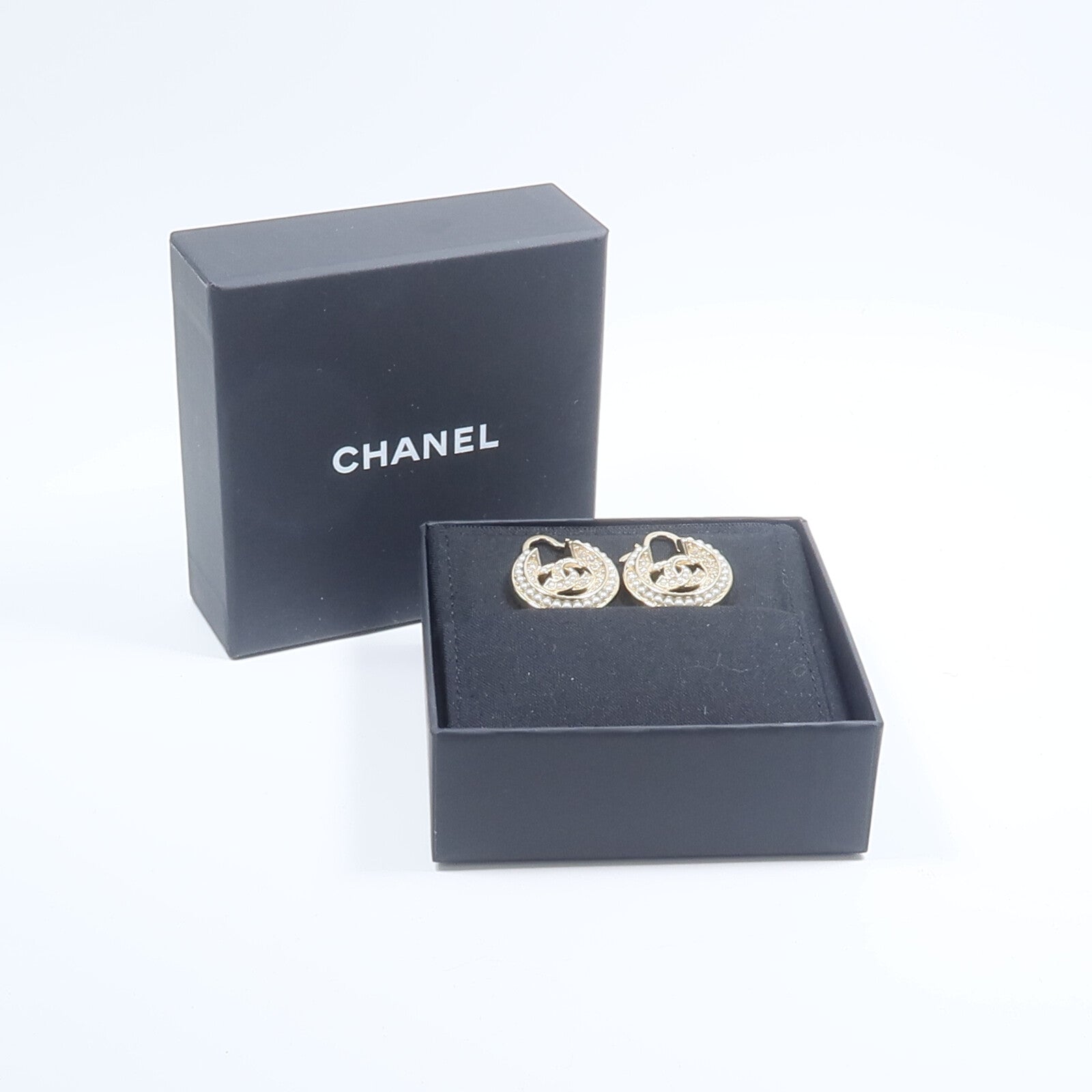 CHANEL 金屬Hoop Earrings耳環