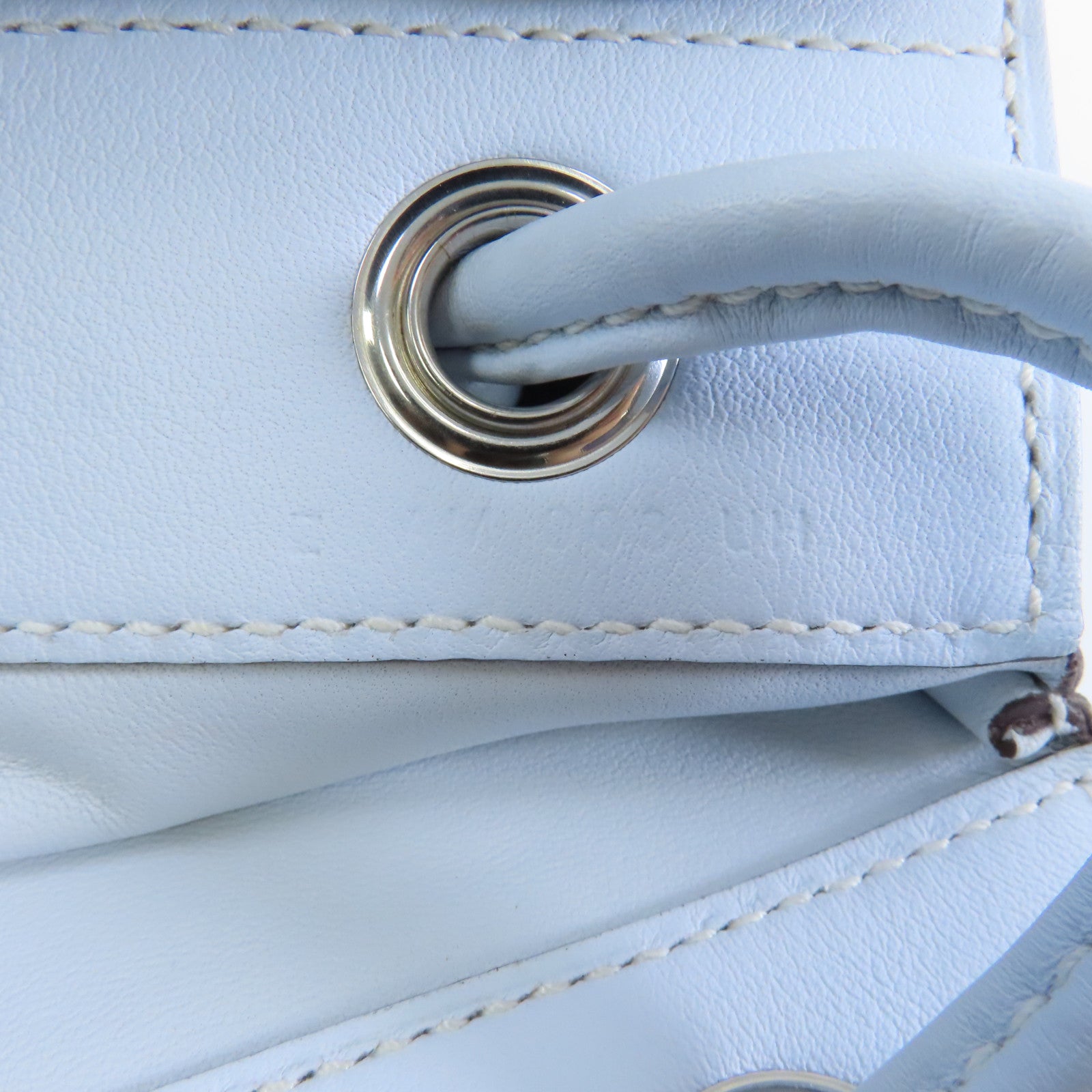 HERMES 【激減優惠】Swift皮革Aline銀扣肩背袋Bleu Brume/霧藍色
