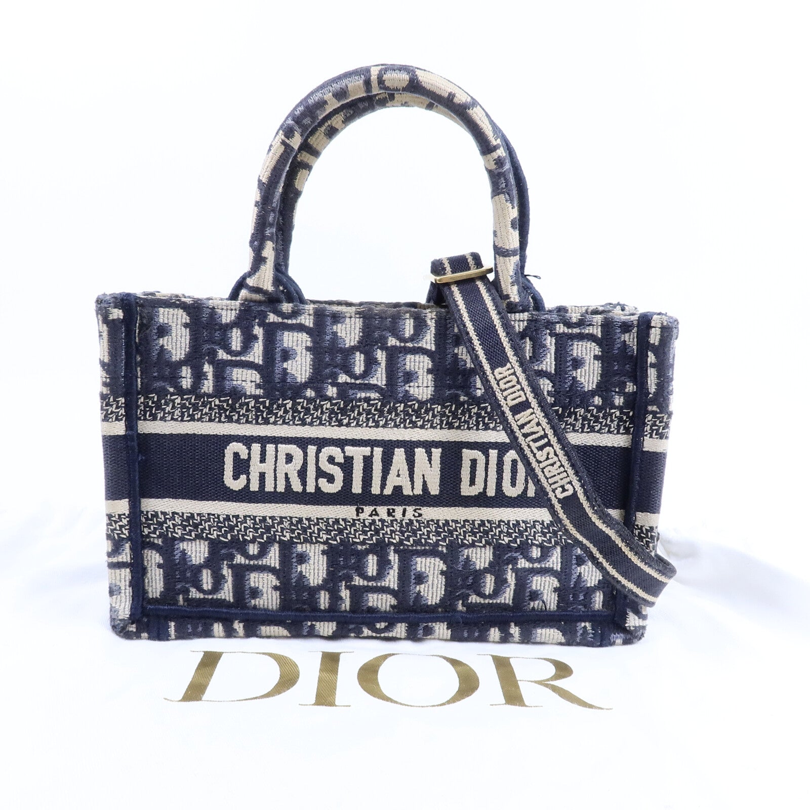 Dior 帆布Book Tote Mini手挽肩背兩用袋