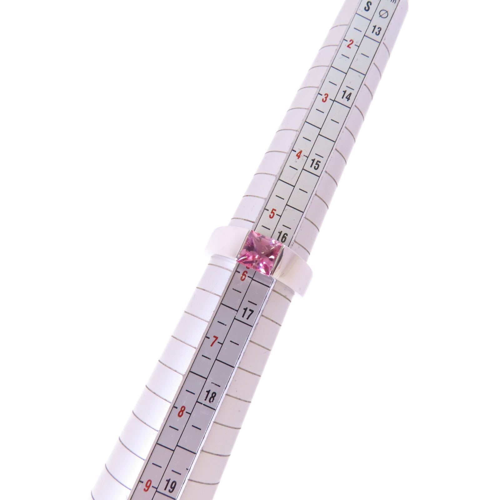 CARTIER 18K白金/電氣石Tourmaline Ring戒指#51/US#5.75