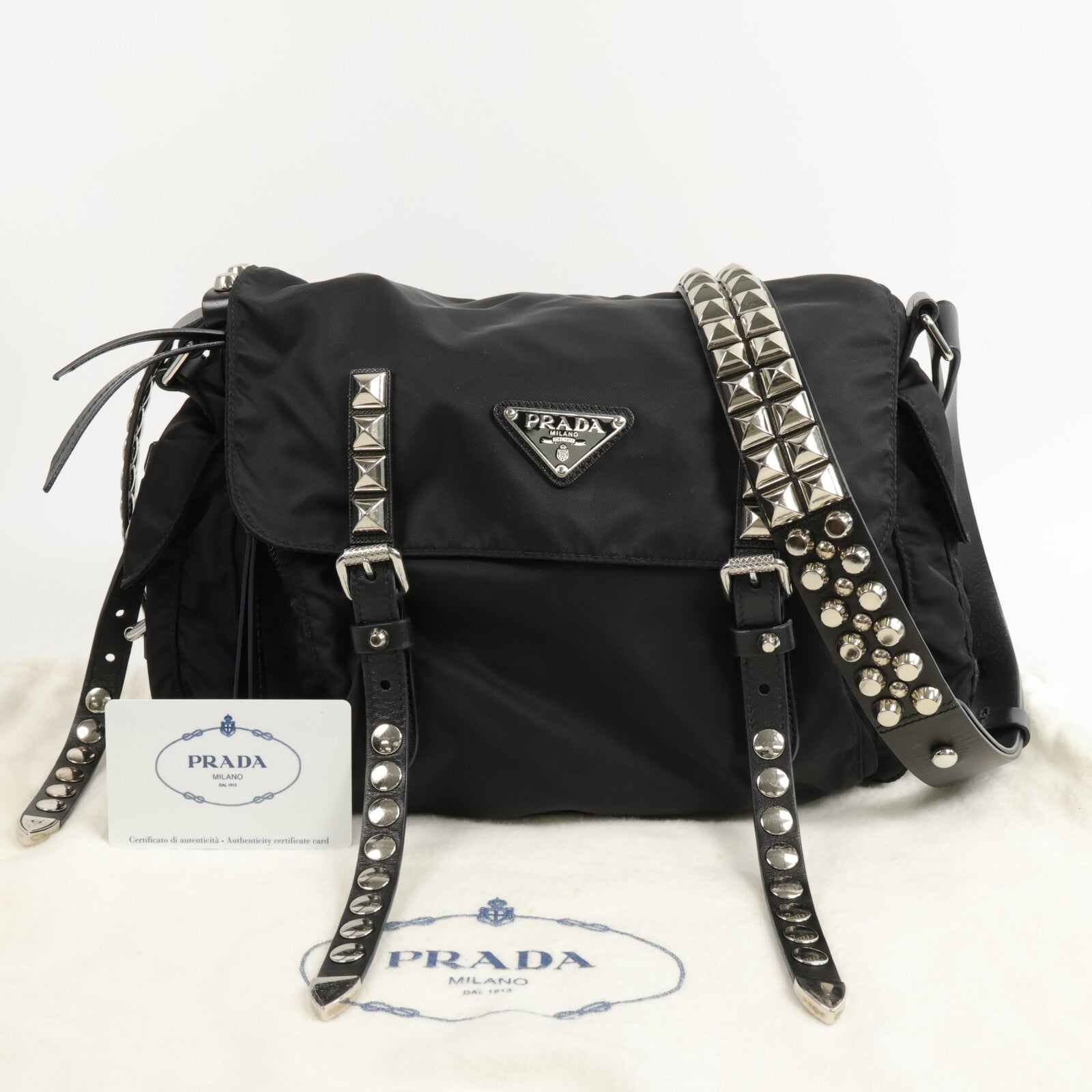 PRADA 尼龍Messenger Bag手挽肩背兩用袋
