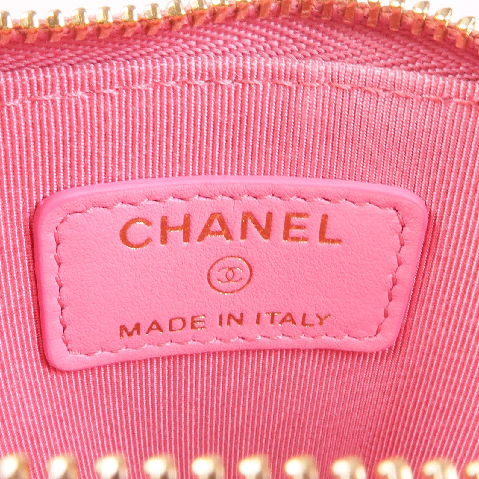 CHANEL 牛皮皮革Coin/Card Purse金扣零錢包/卡片套