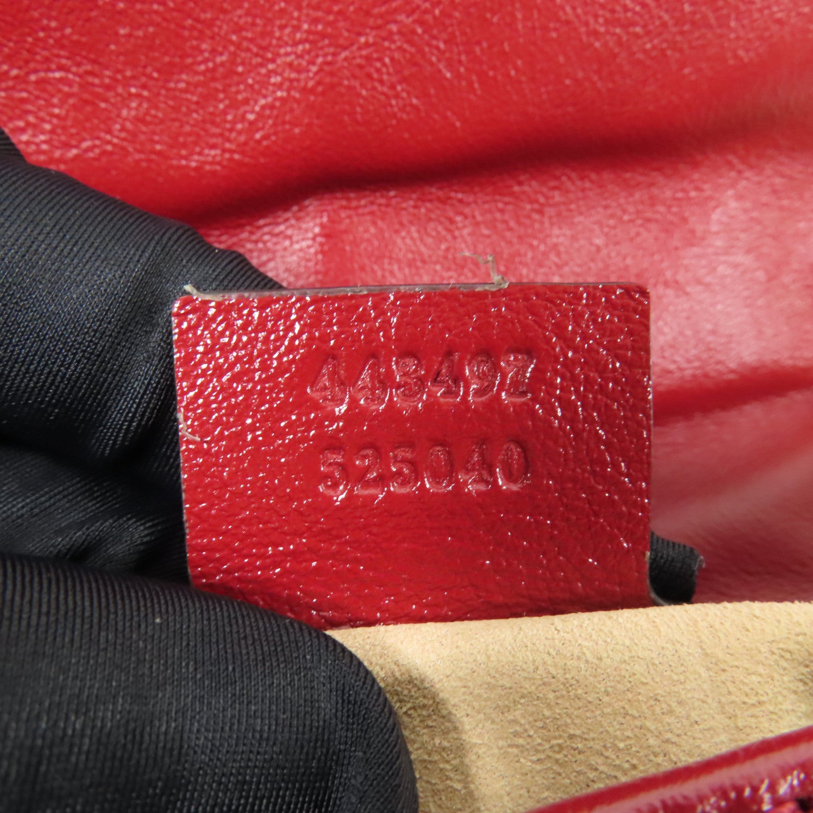 GUCCI GG GHW Marmont Bag Chain Shoulder Bag GG Canvas Brown Red