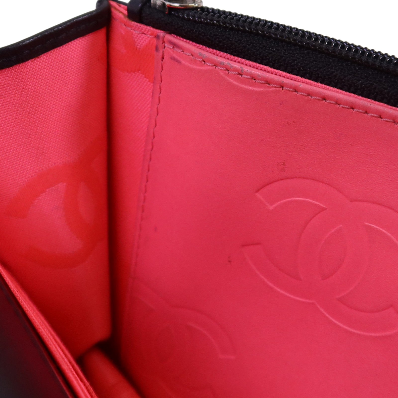 CHANEL 牛皮皮革WOC Wallet On Chain銀扣鏈帶肩背袋