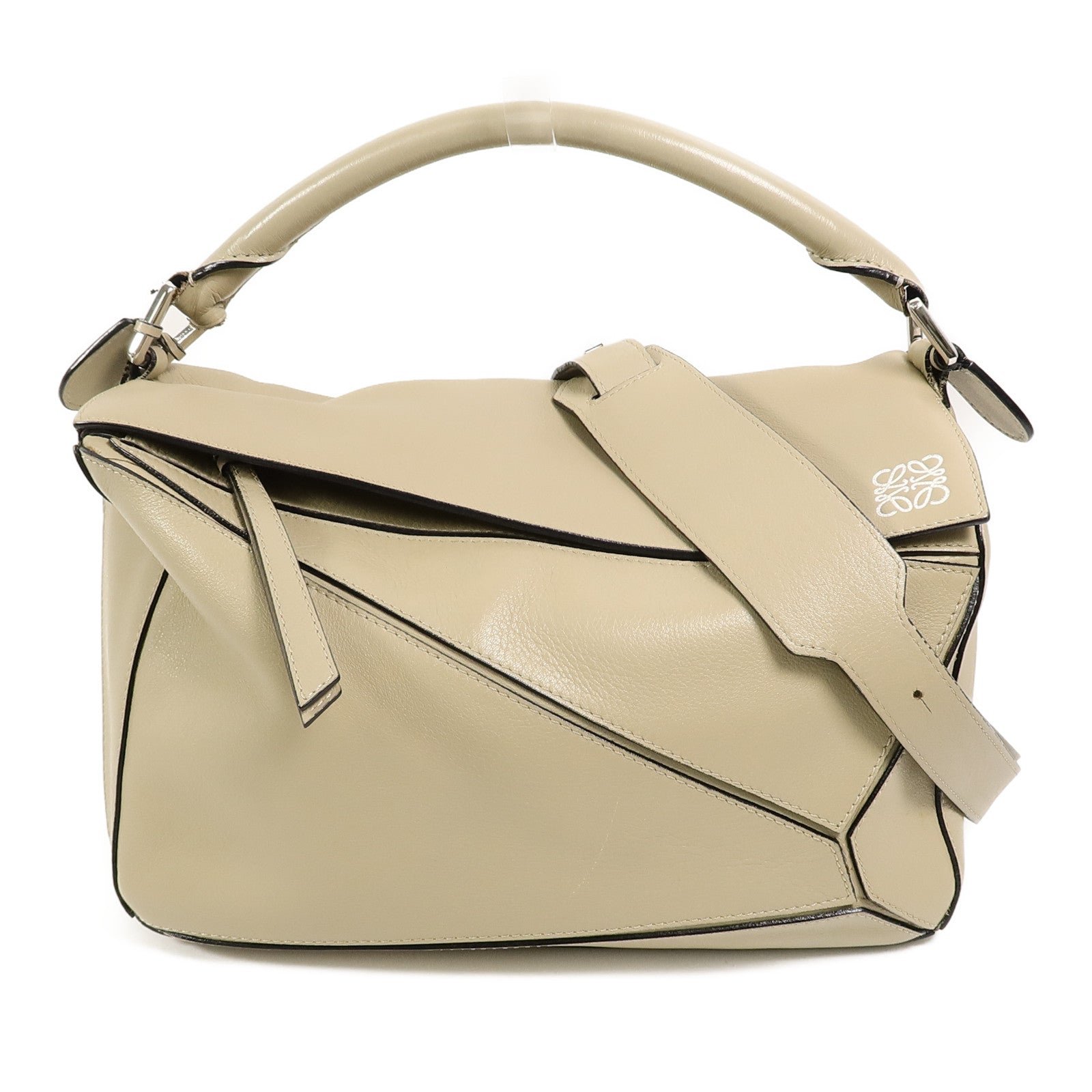 LOEWE 牛皮皮革Puzzle Medium手挽肩背兩用袋