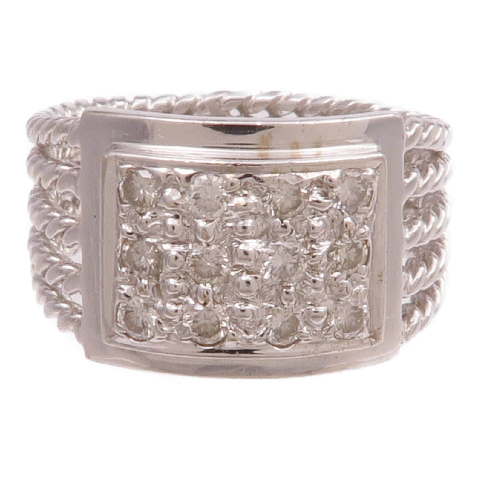 JEWELRY 【激減優惠】18K白金Diamond Ring鑽石戒指US#2.75