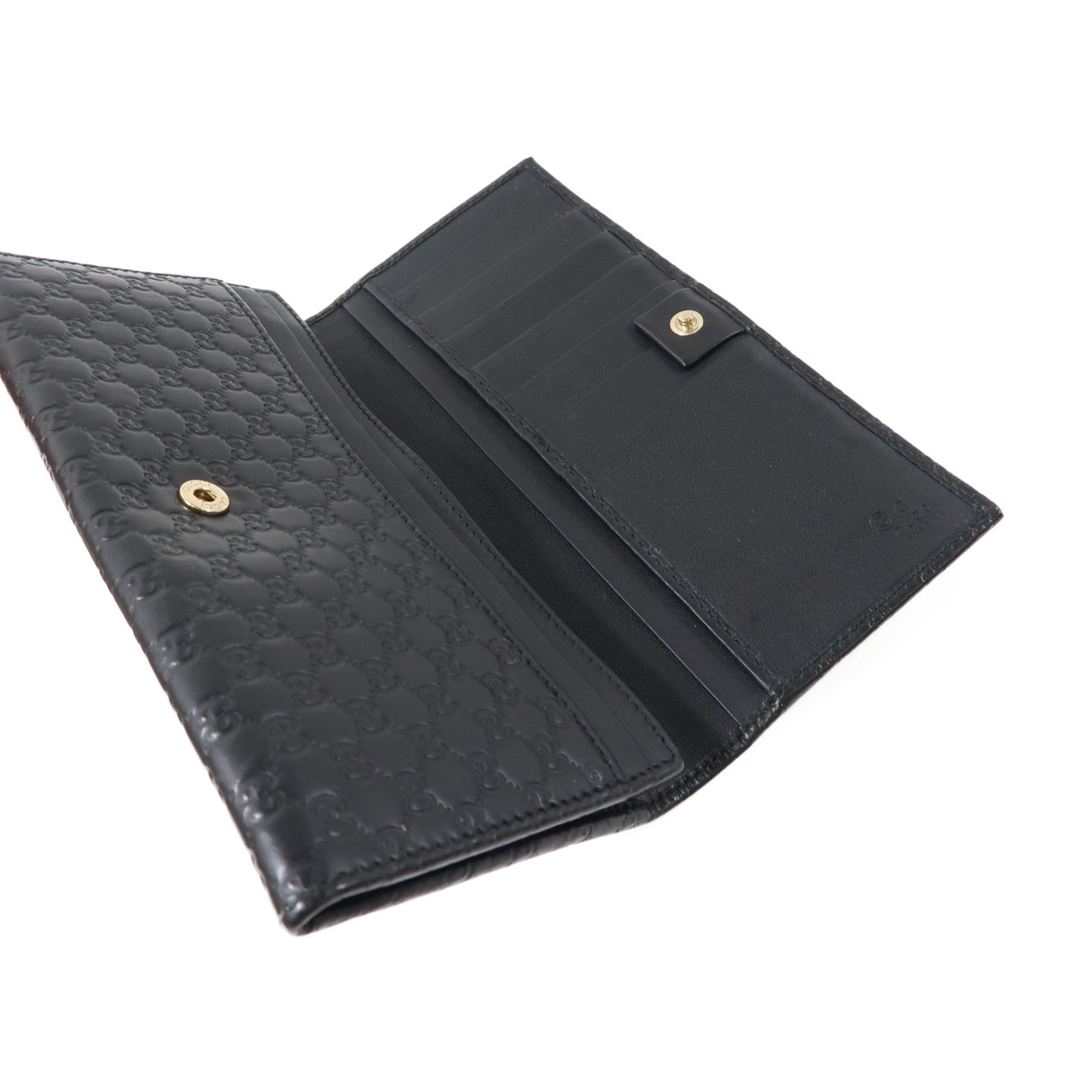 GUCCI 牛皮皮革Long Wallet長錢包黑色