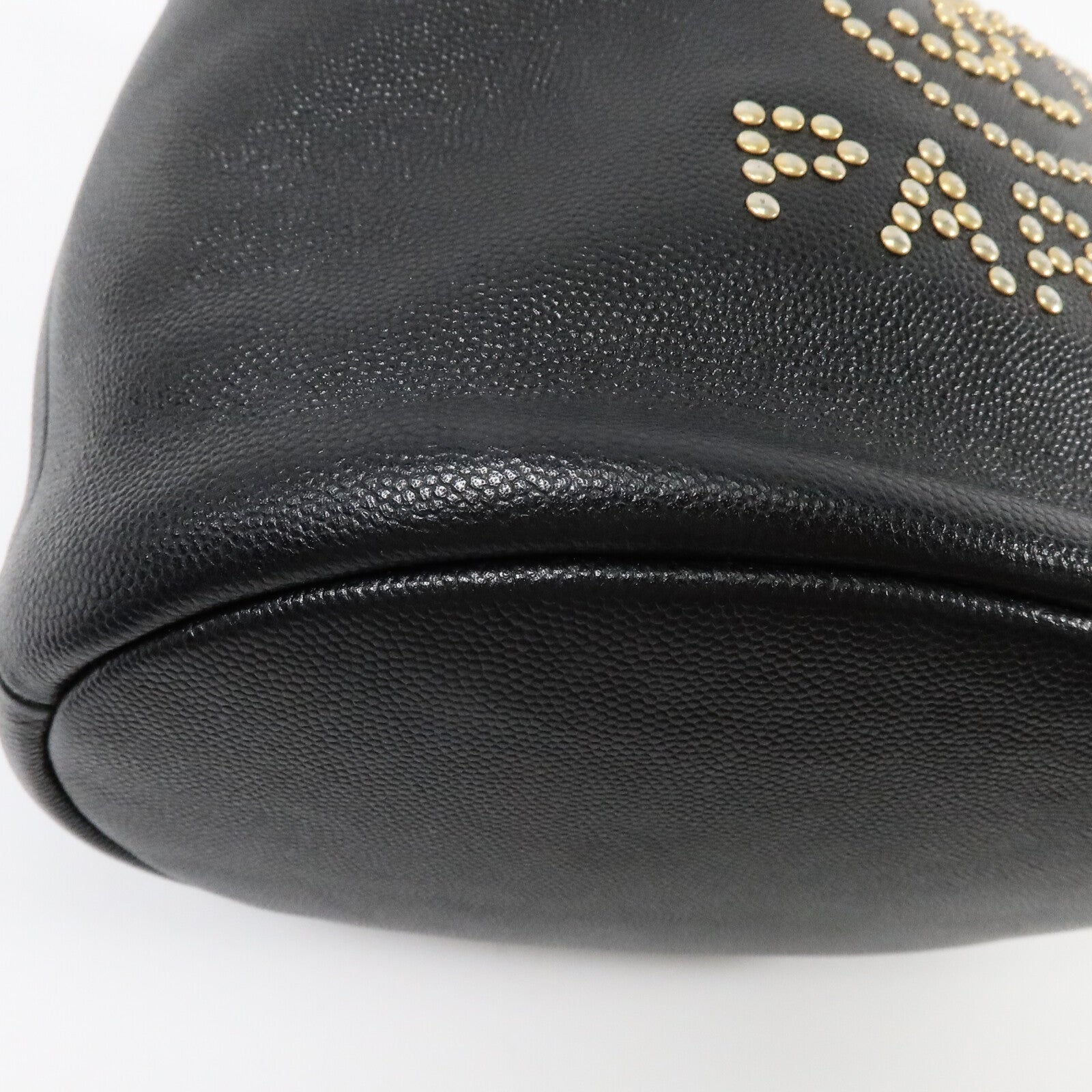 CHANEL 牛皮皮革Drawstring Bucket鏈帶肩背袋
