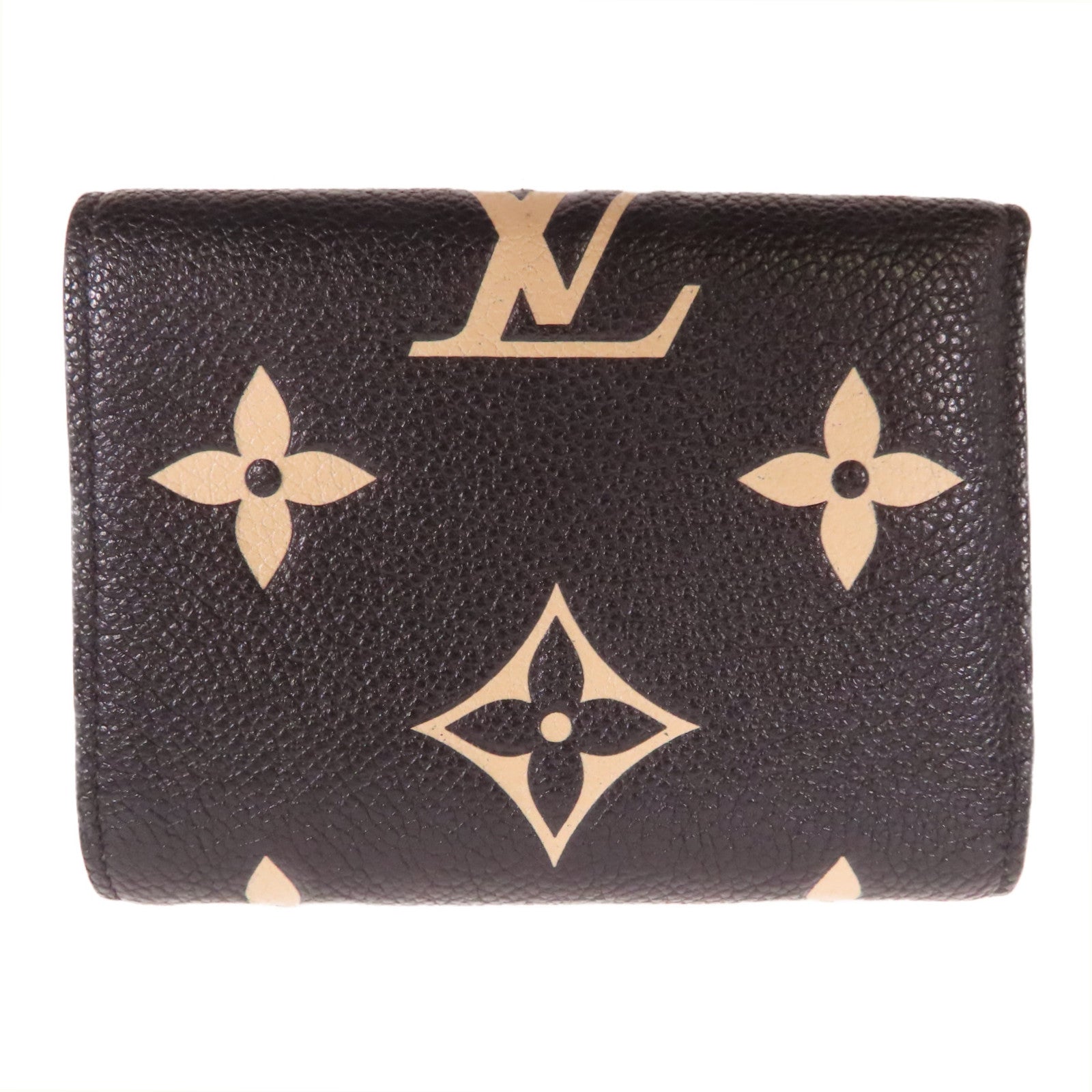 LOUIS VUITTON Monogram Empreinte Victorine Wallet金扣錢包黑色