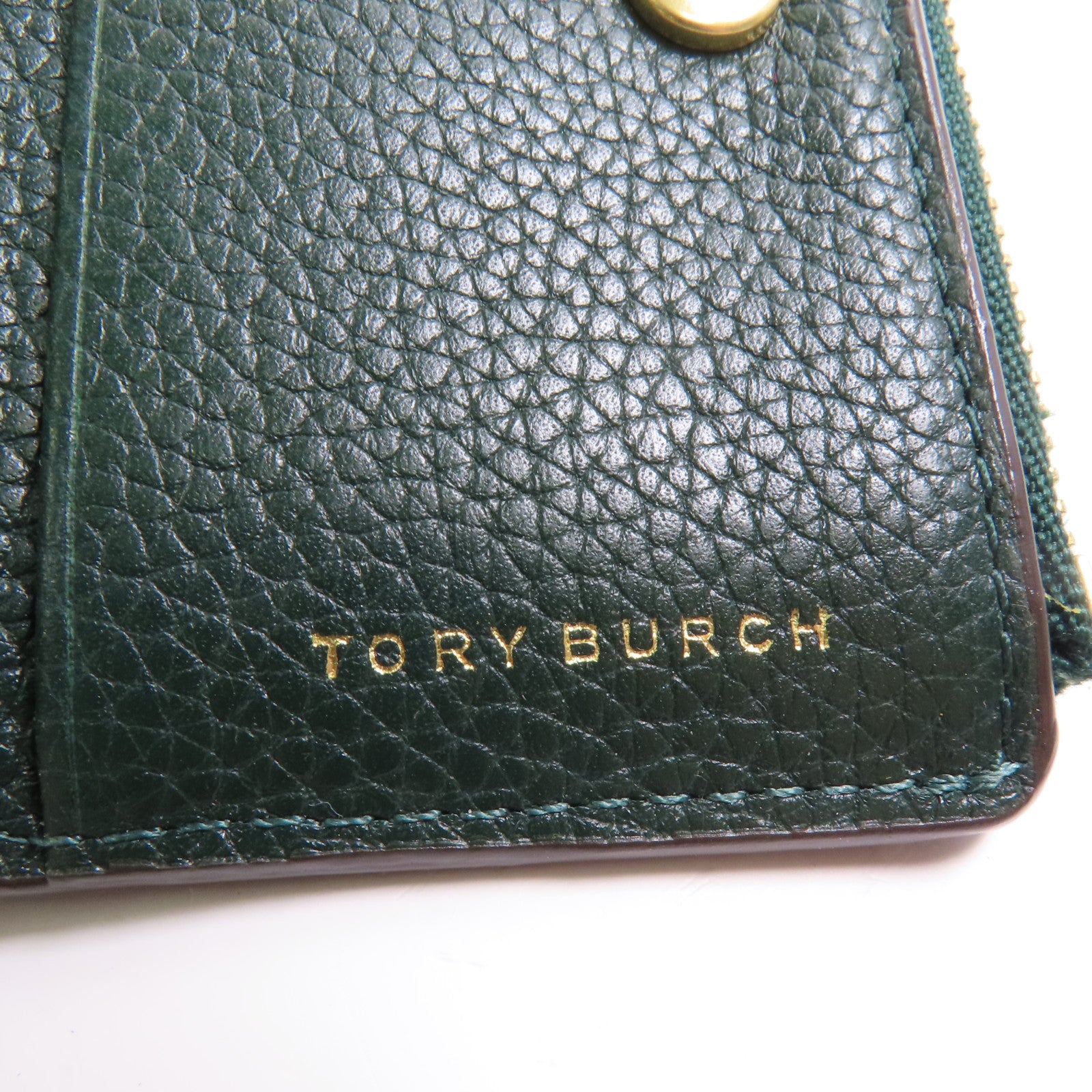 Tory Burch 牛皮皮革Wallet金扣錢包