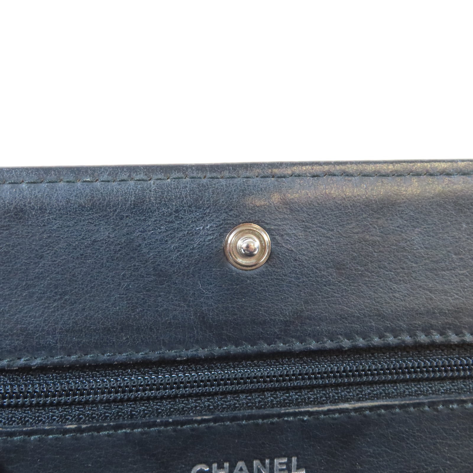 CHANEL 【激減優惠】菱格羊皮皮革WOC Chain Shoulder Bag銀扣鏈帶肩背袋黑色