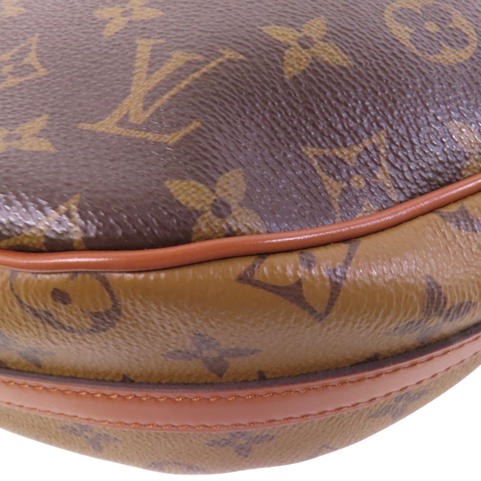 LOUIS VUITTON Monogram Reverse Loop Hobo金扣手挽肩背兩用袋