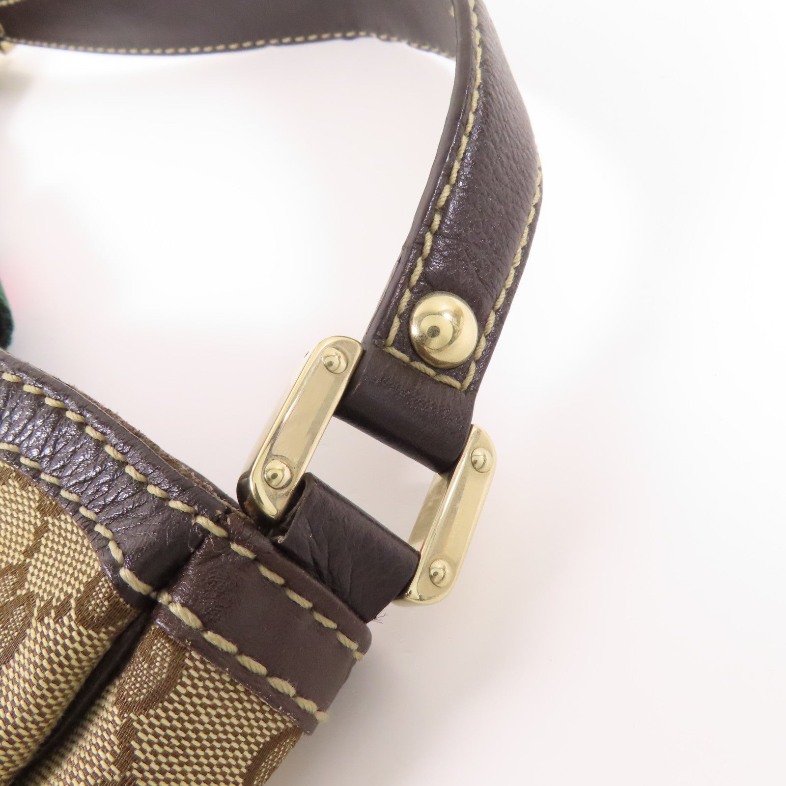 GUCCI 帆布New Web Guccissima金扣肩背袋
