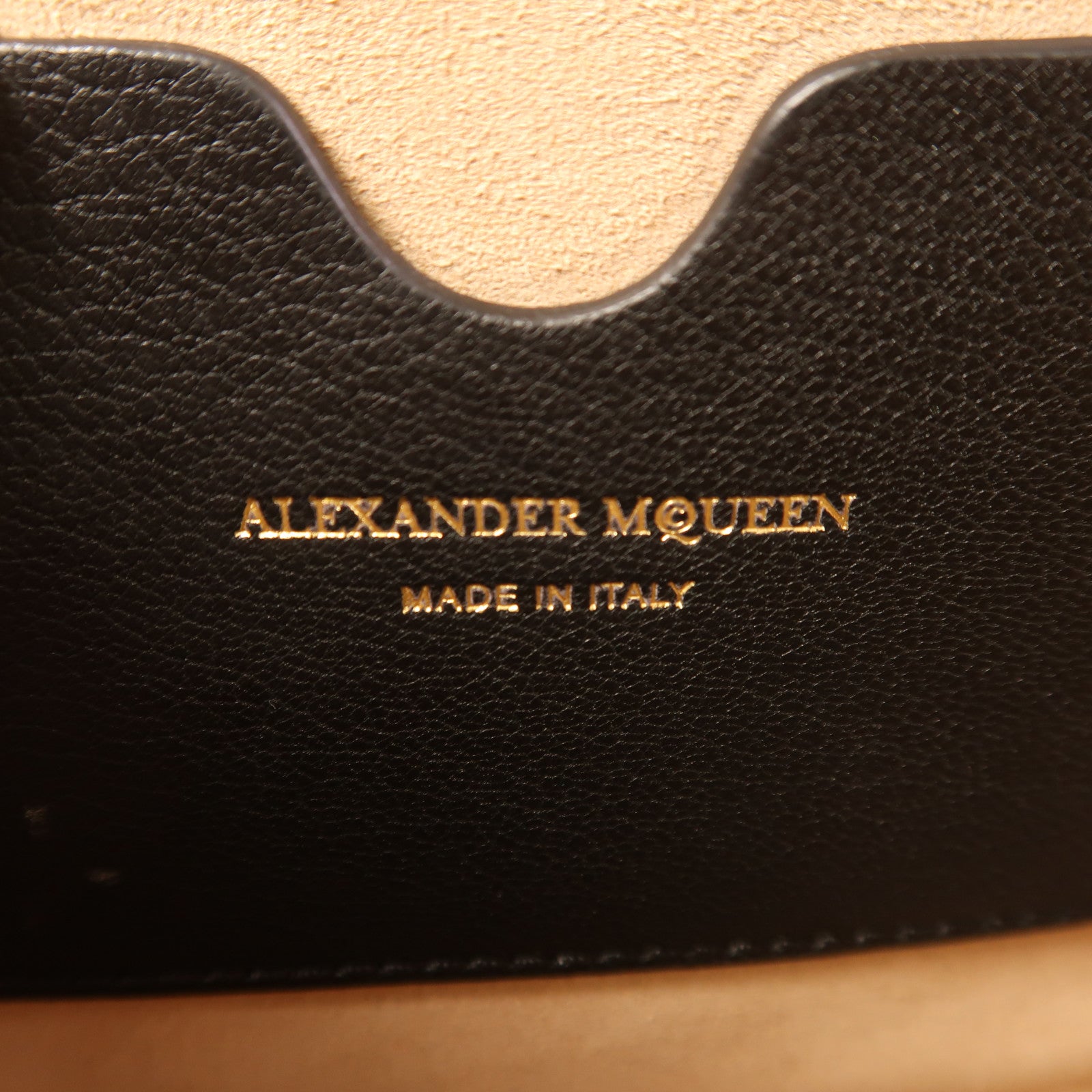 Alexander McQueen 牛皮皮革Alexander Mcqueen金扣鏈帶手挽肩背兩用袋
