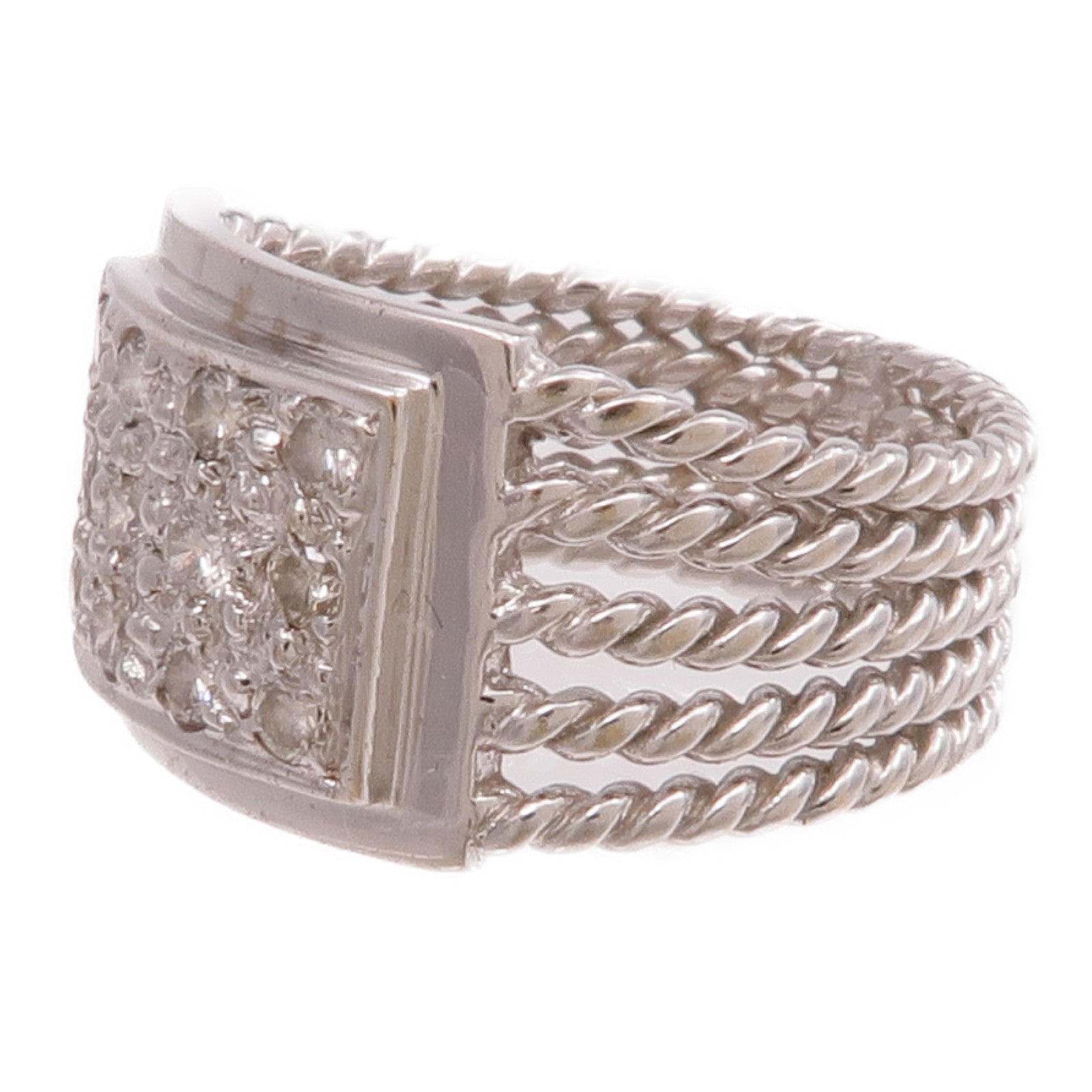 JEWELRY 【激減優惠】18K白金Diamond Ring鑽石戒指US#2.75