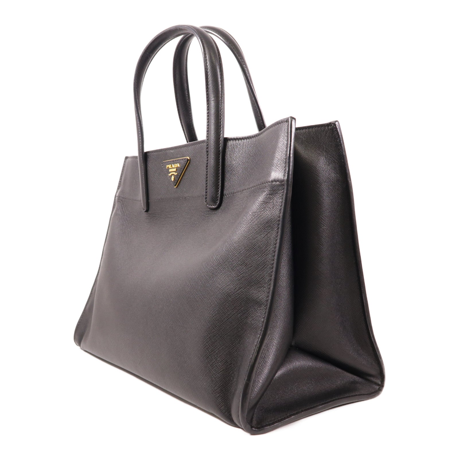 PRADA 牛皮皮革2 Way Bag金扣手挽肩背兩用袋