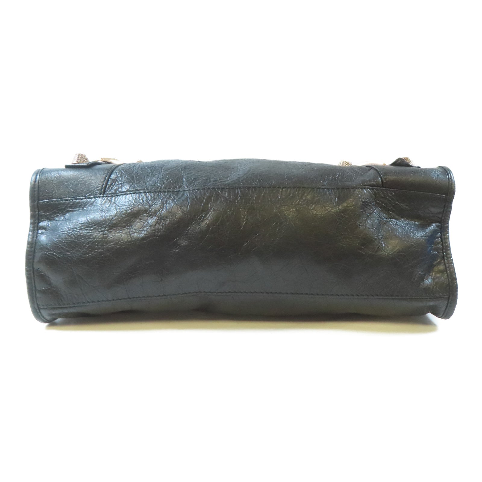 BALENCIAGA 牛皮皮革Giant City金扣手挽肩背兩用袋黑色