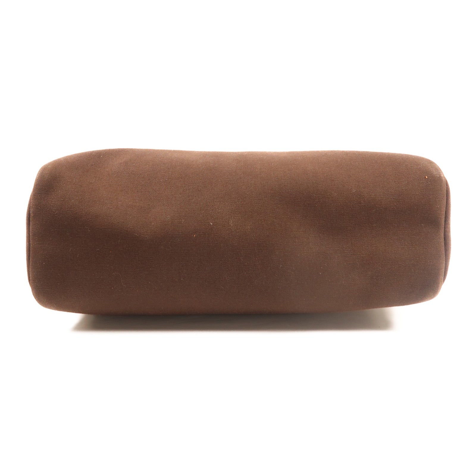 HERMES 帆布Herbag PM金扣手挽肩背兩用袋啡色