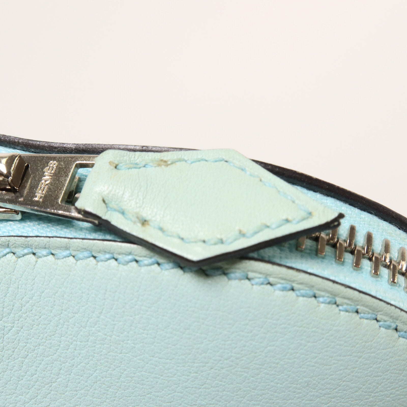 HERMES Swift皮革Bolide 27手挽肩背兩用袋Bleu Zephyr
