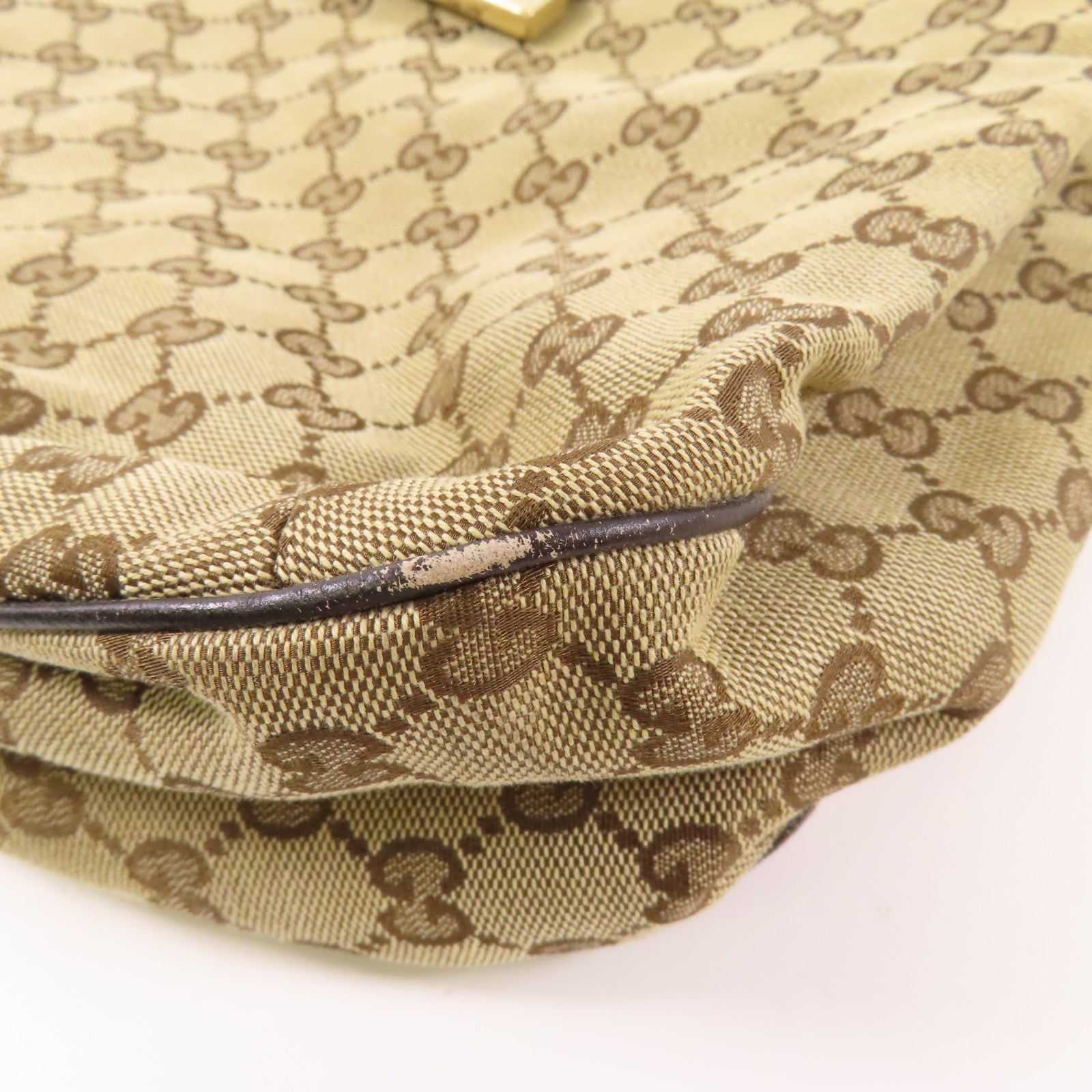 GUCCI 帆布New Web Guccissima金扣肩背袋