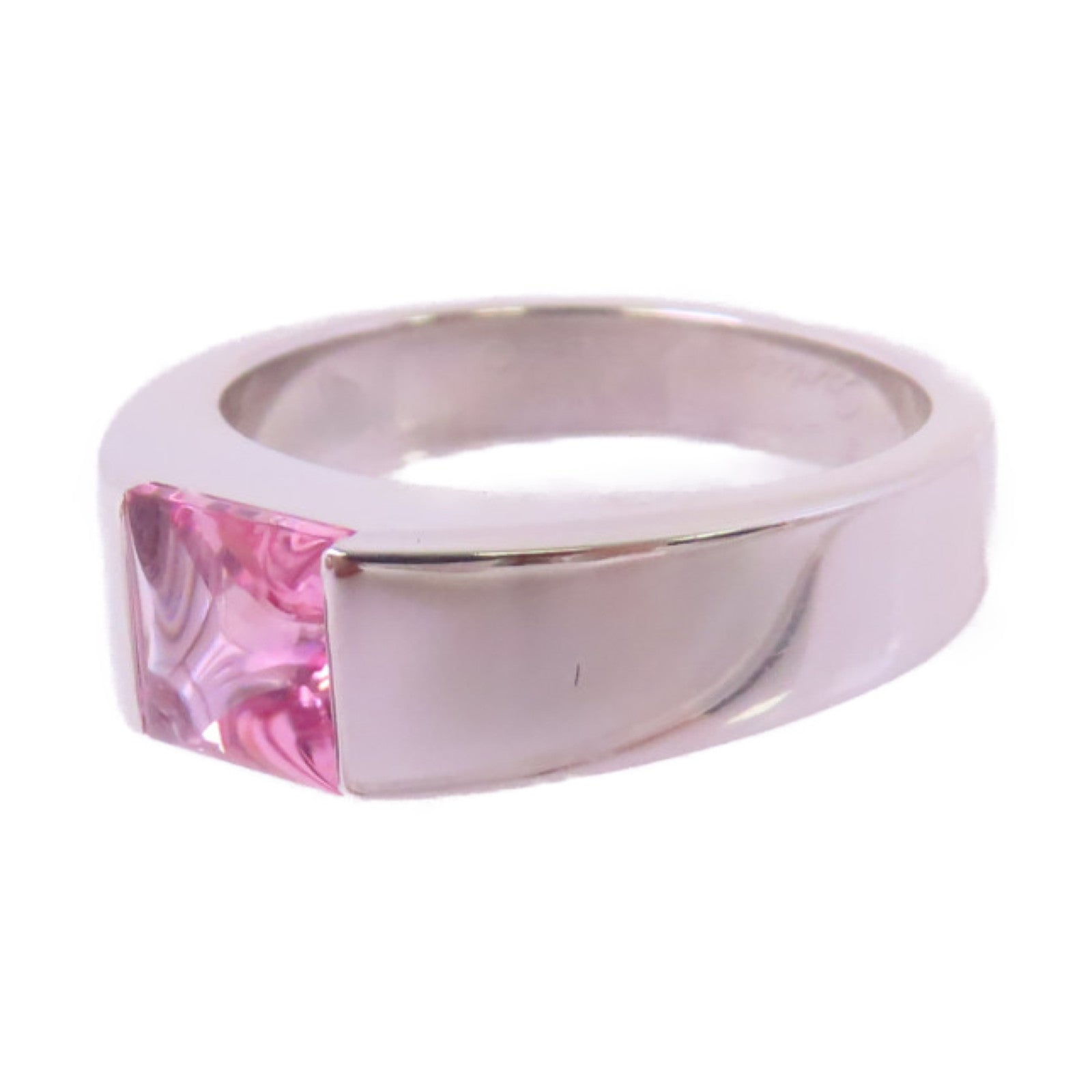 CARTIER 18K白金/電氣石Tourmaline Ring戒指#51/US#5.75