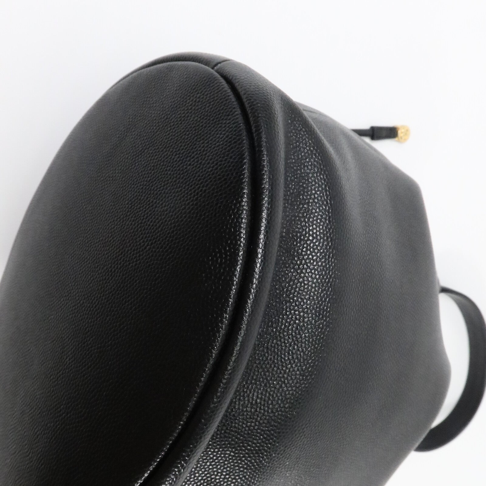CHANEL 牛皮皮革Drawstring Bucket鏈帶肩背袋