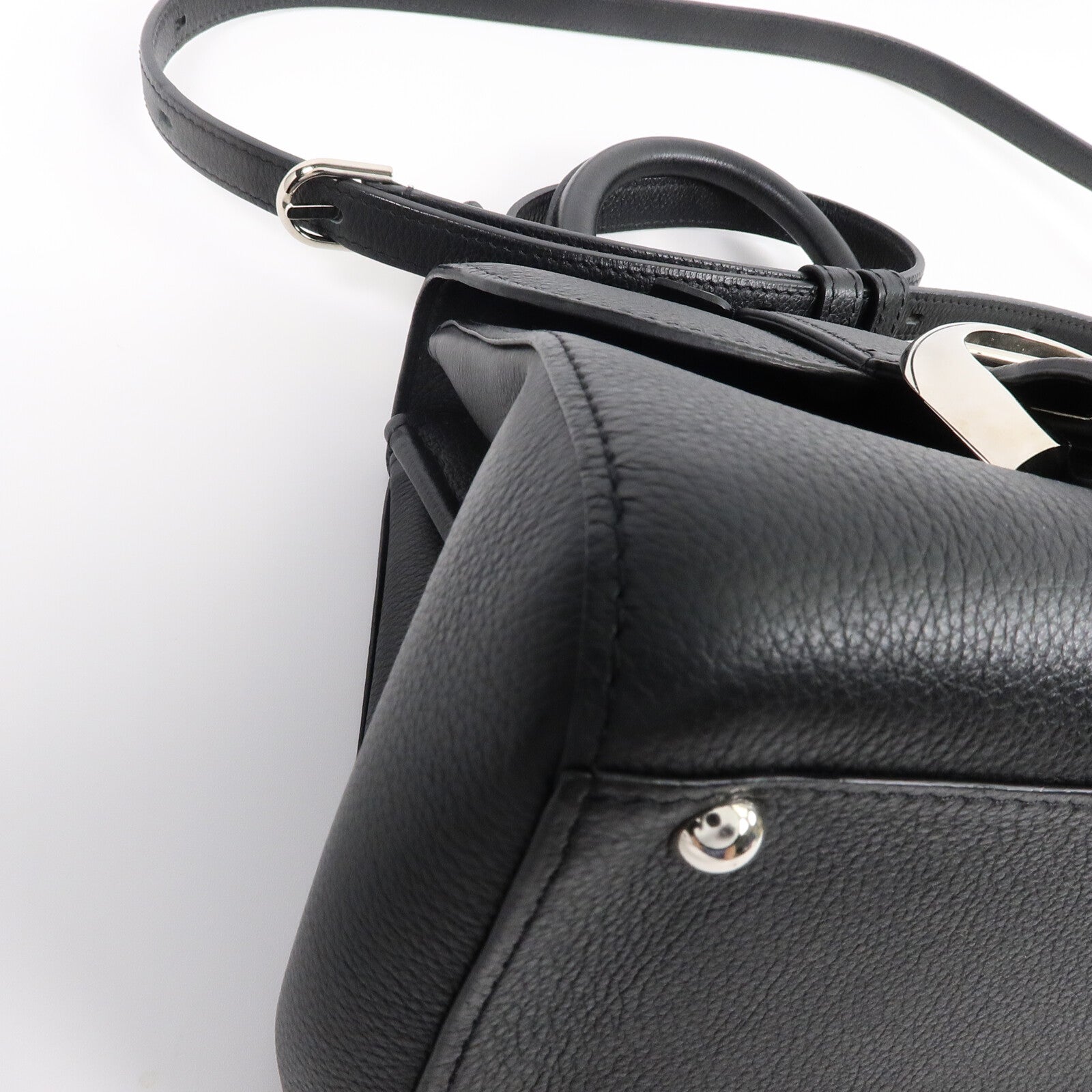 Delvaux 牛皮皮革Brillant Mini手挽肩背兩用袋