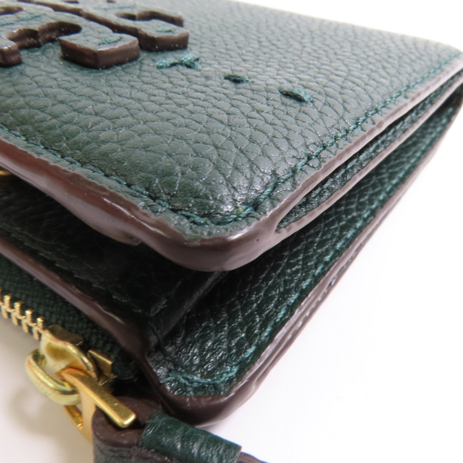 Tory Burch 牛皮皮革Wallet金扣錢包