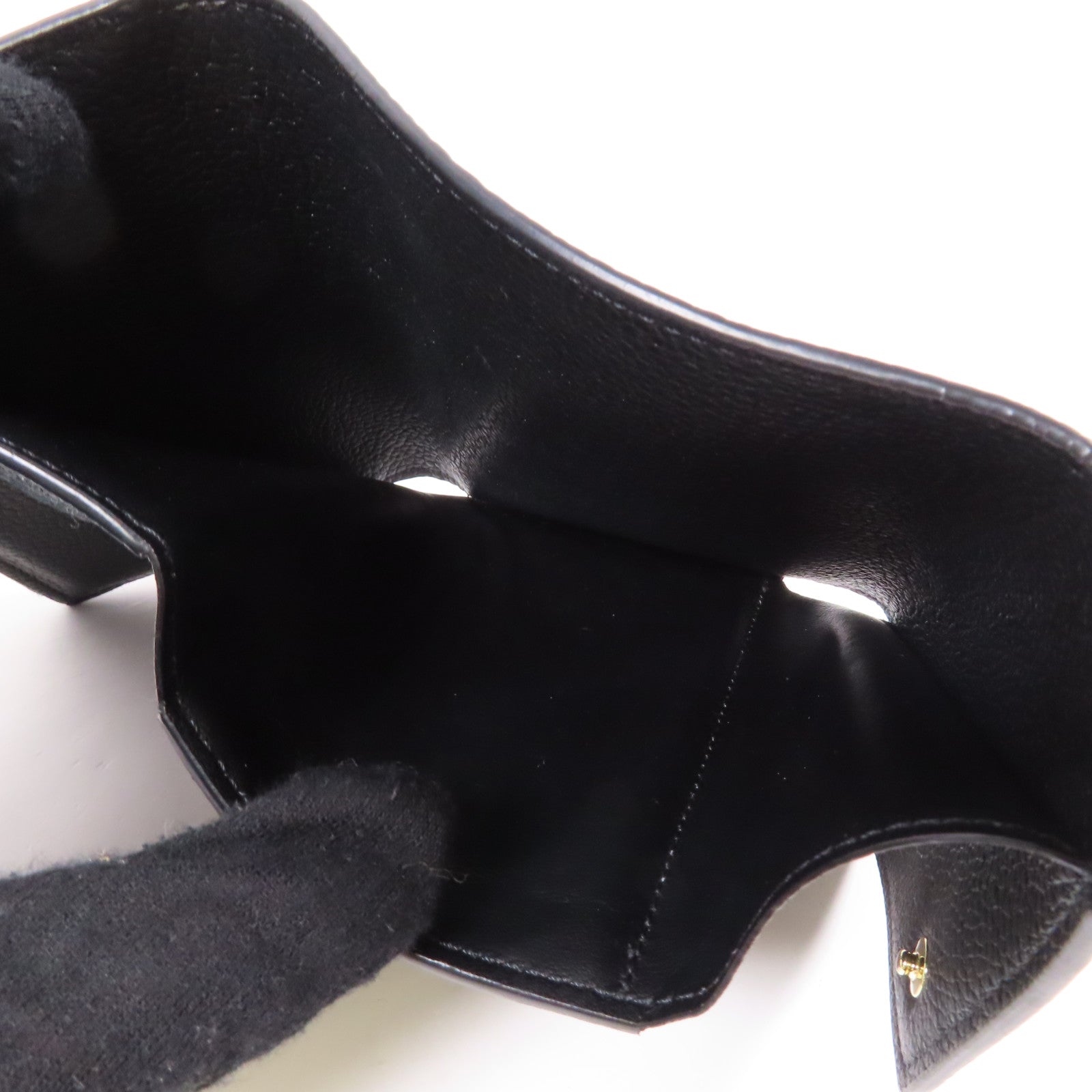 LOUIS VUITTON Monogram Empreinte Victorine Wallet金扣錢包黑色