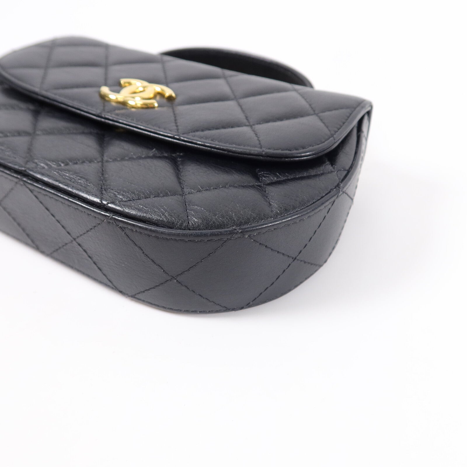 CHANEL 牛皮皮革Chain Shoulder鏈帶肩背袋