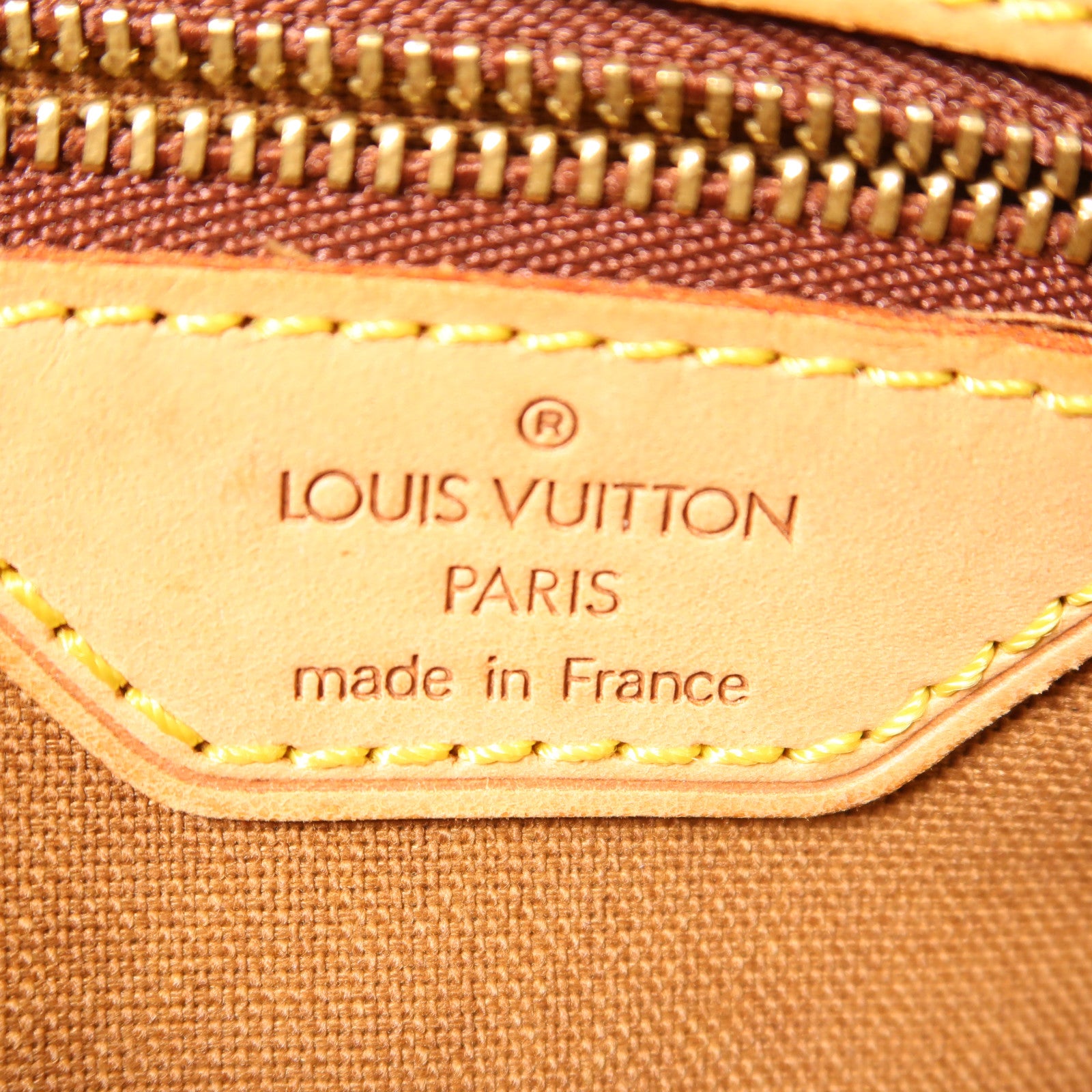 LOUIS VUITTON Monogram Trotteur金扣肩背袋棕色
