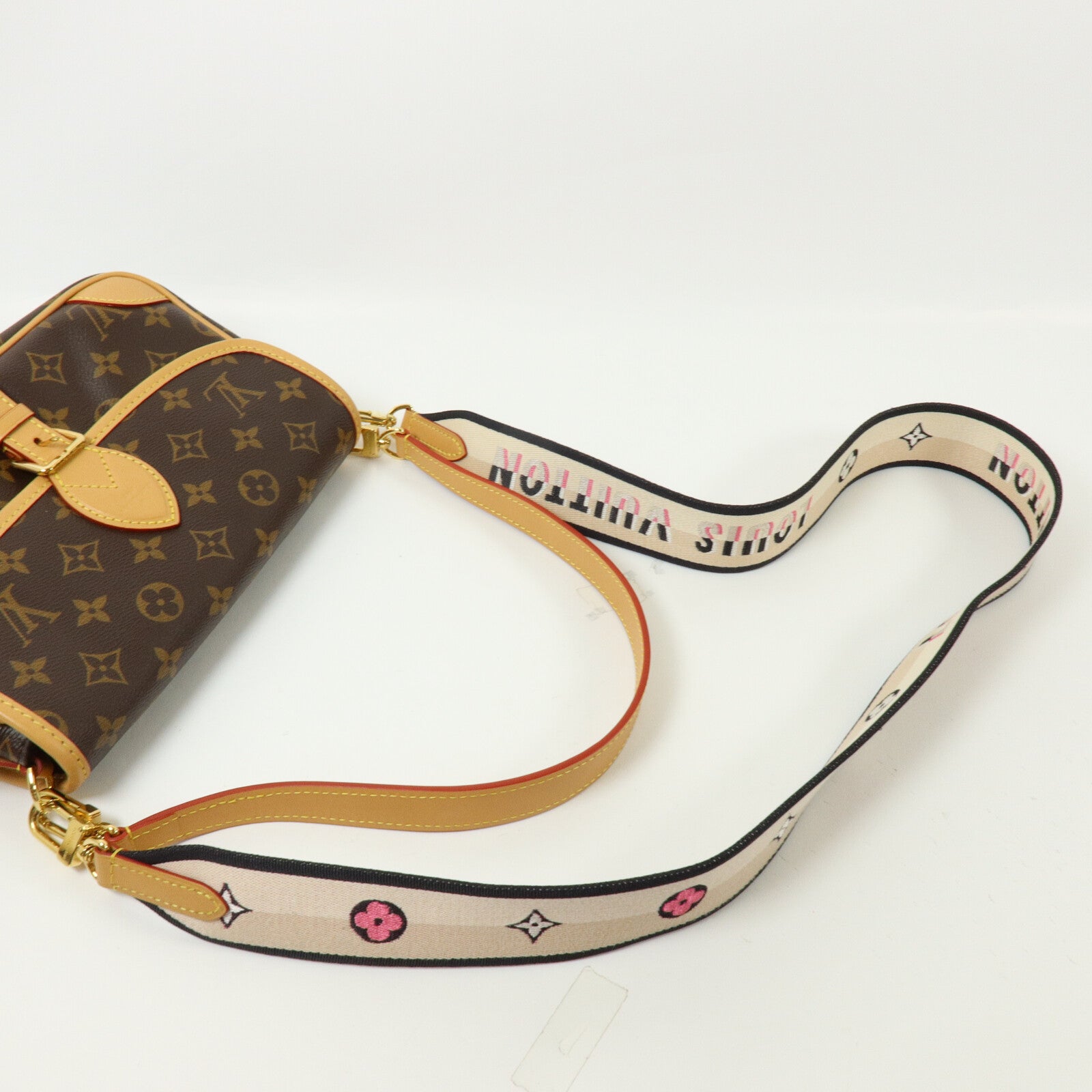 LOUIS VUITTON Monogram Diane金扣手挽肩背兩用袋