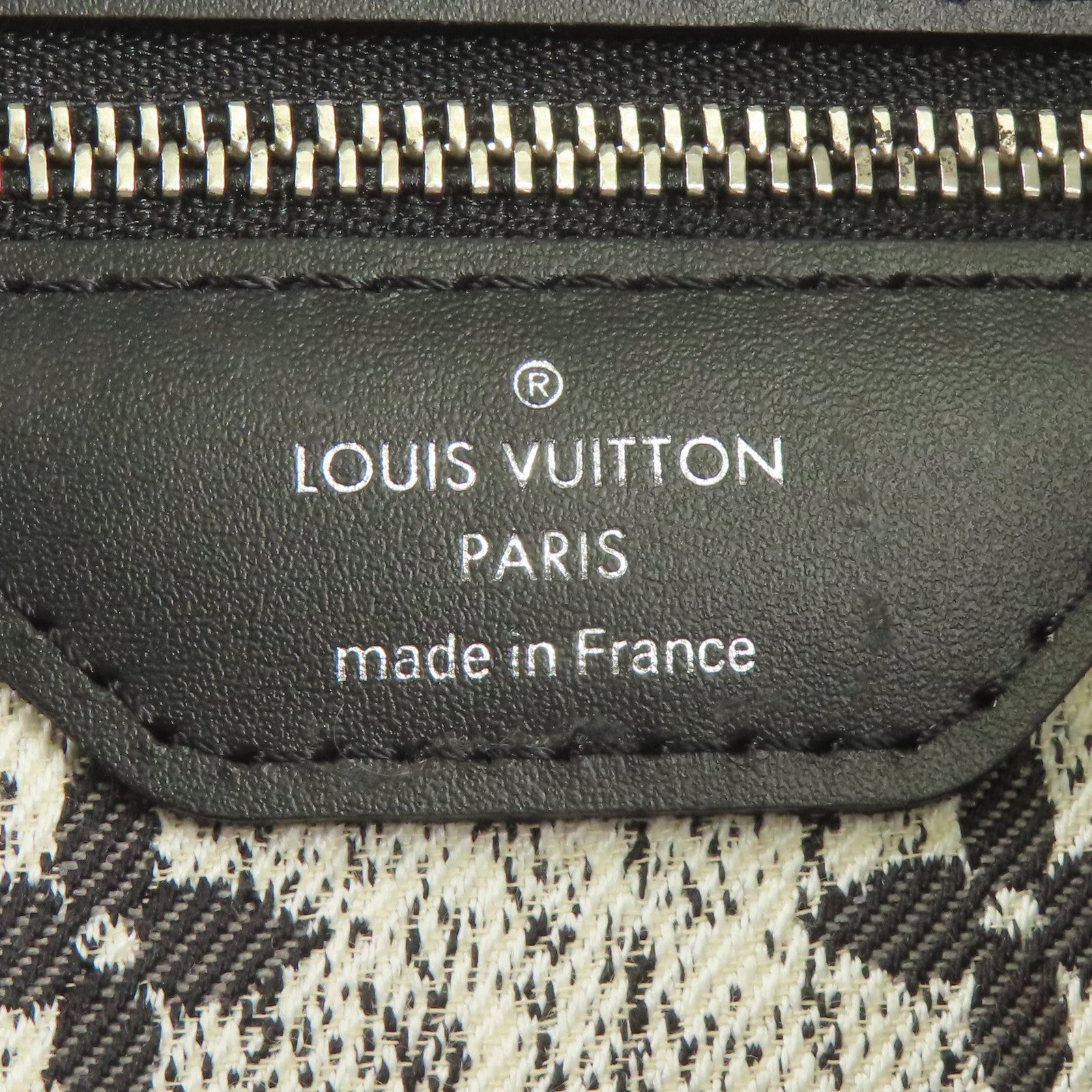 LOUIS VUITTON Monogram Jaquard Neverfull MM銀扣肩背袋