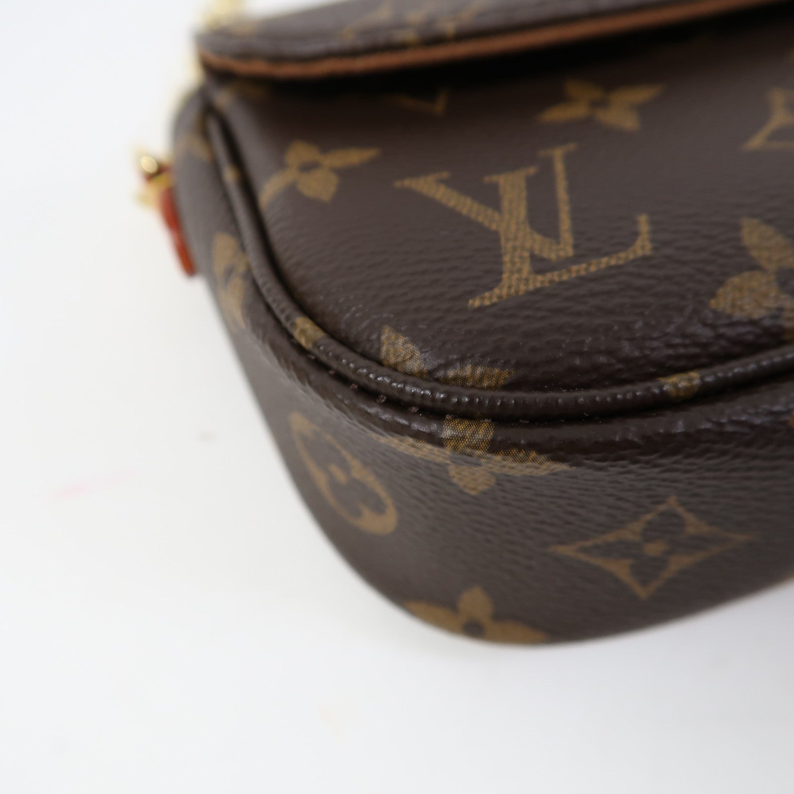 LOUIS VUITTON Monogram Wallet on Chain Ivy金扣肩背袋啡色