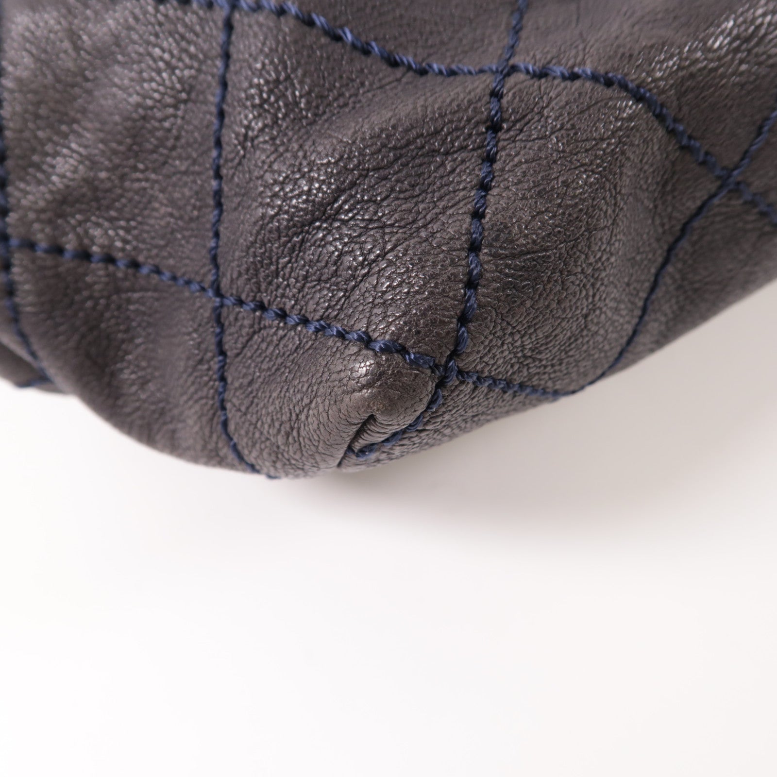 CHANEL 牛皮皮革Chain Shoulder銀扣鏈帶肩背袋