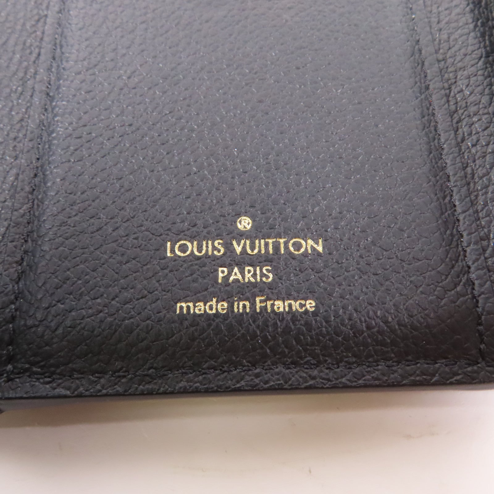 LOUIS VUITTON Monogram Empreinte Victorine Wallet金扣錢包黑色