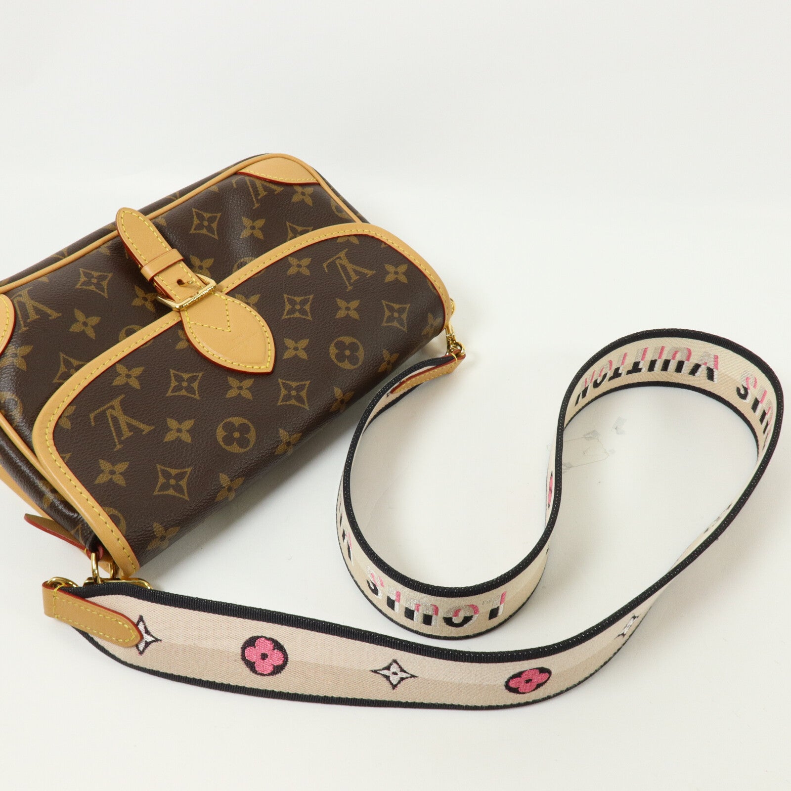 LOUIS VUITTON Monogram Diane金扣手挽肩背兩用袋